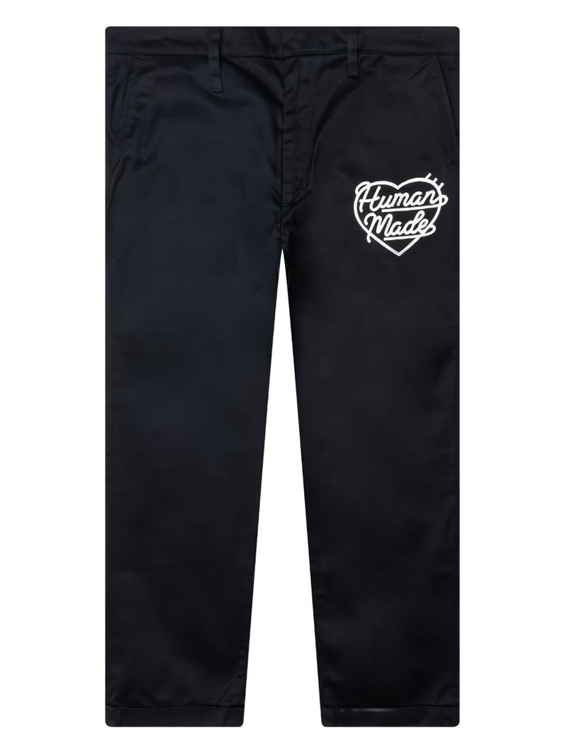 Human Made heart-embroidered chinos outlook