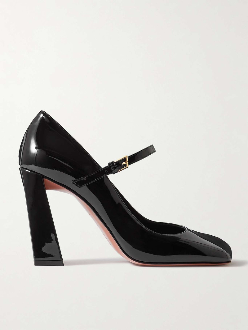Charlotte patent-leather Mary Jane pumps - 1