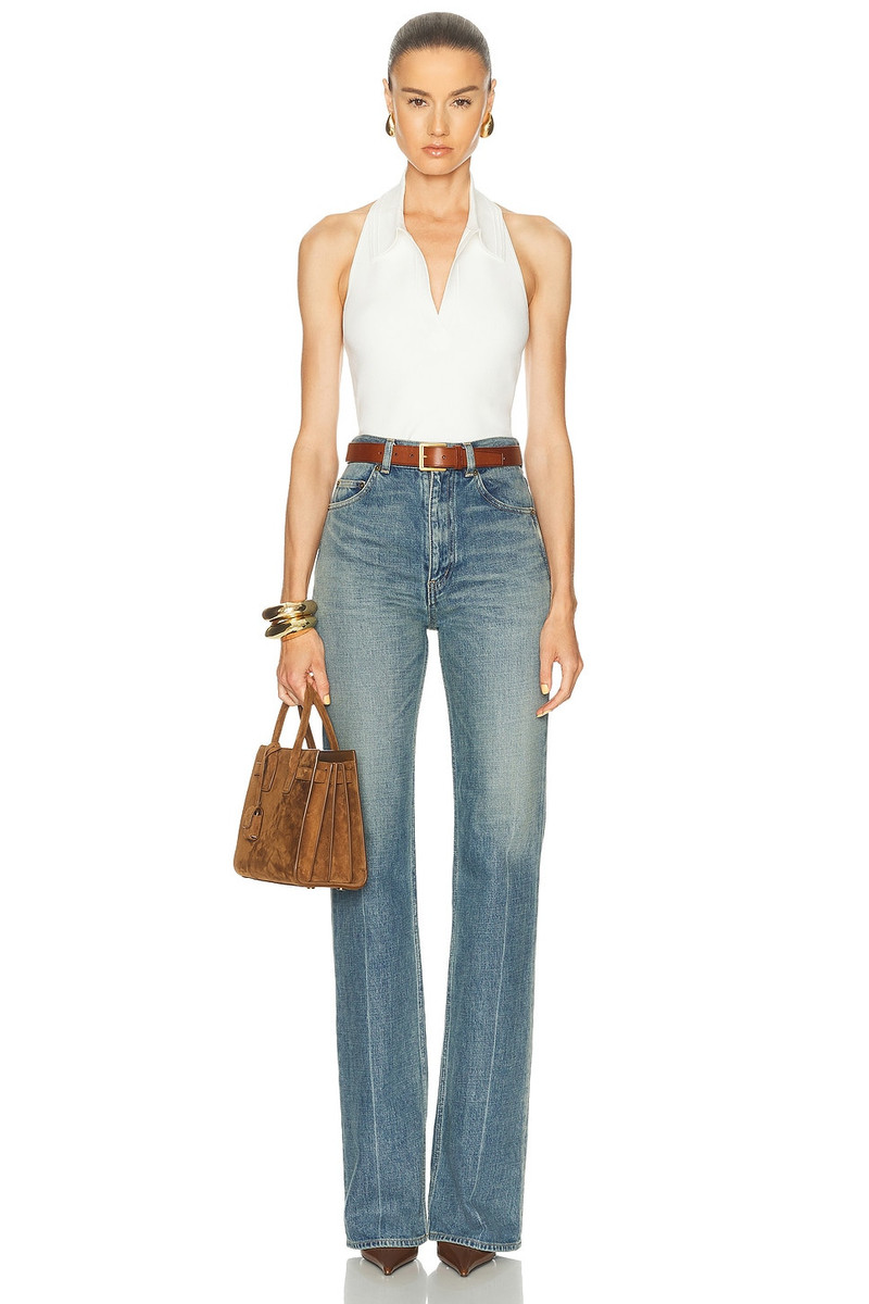 SIMKHAI Chloe Knit Halter Tank Top outlook