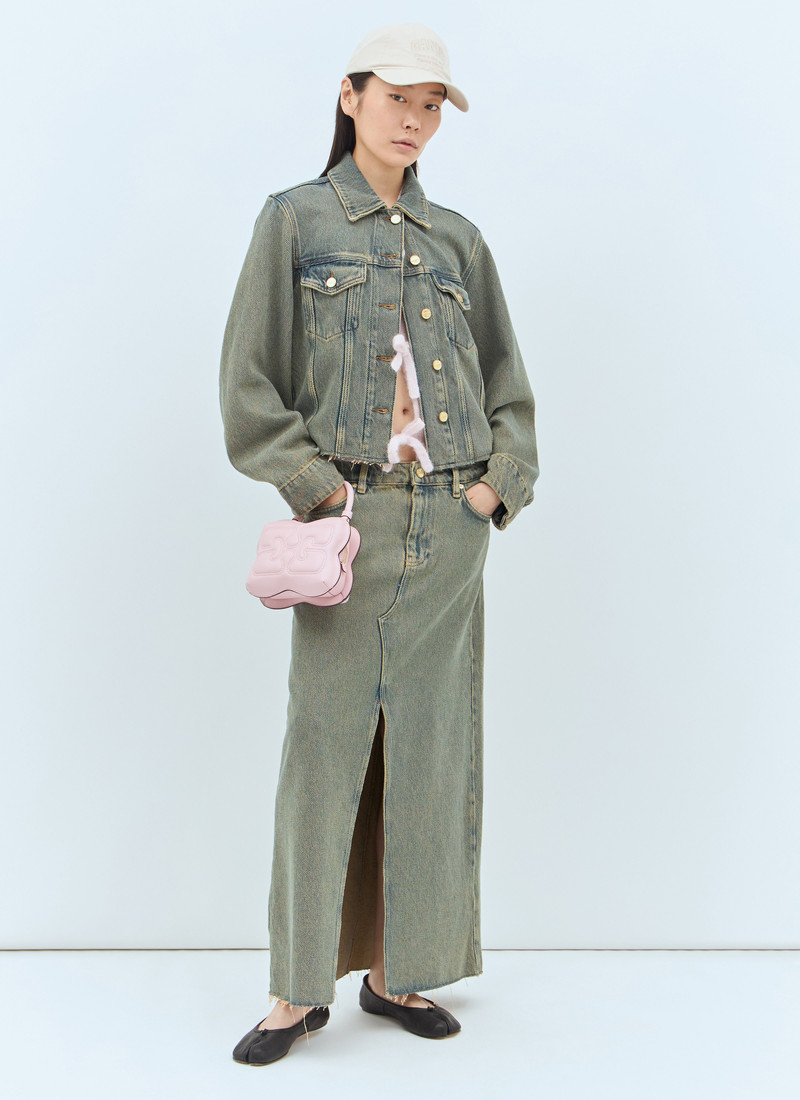 GANNI Overdyed Heavy Denim Jacket outlook