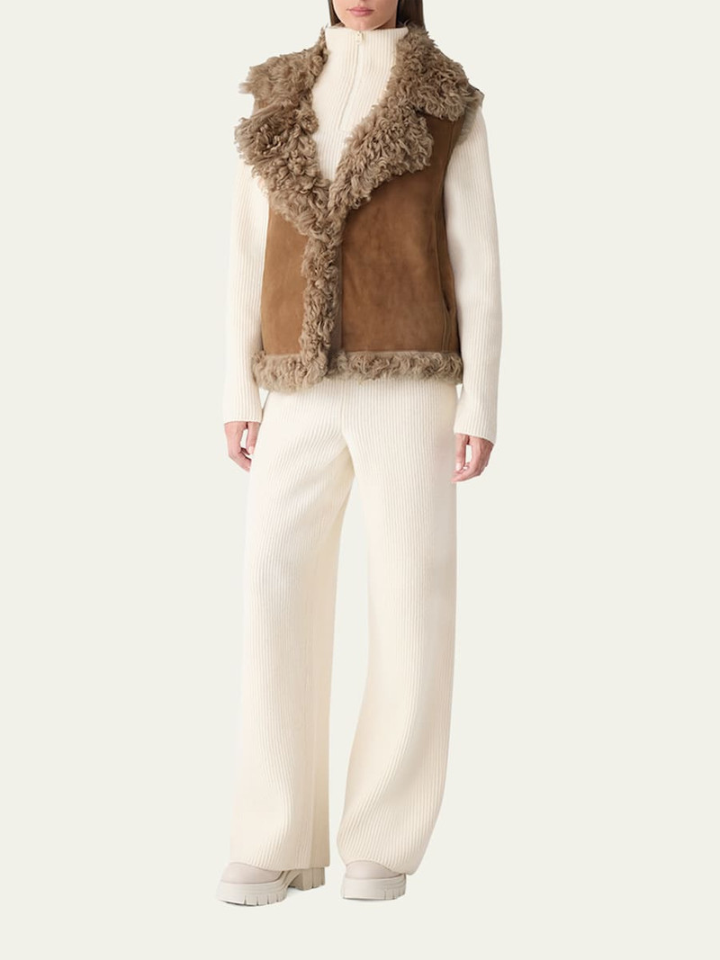 MACKAGE Kasia Reversible Shearling Leather Vest outlook