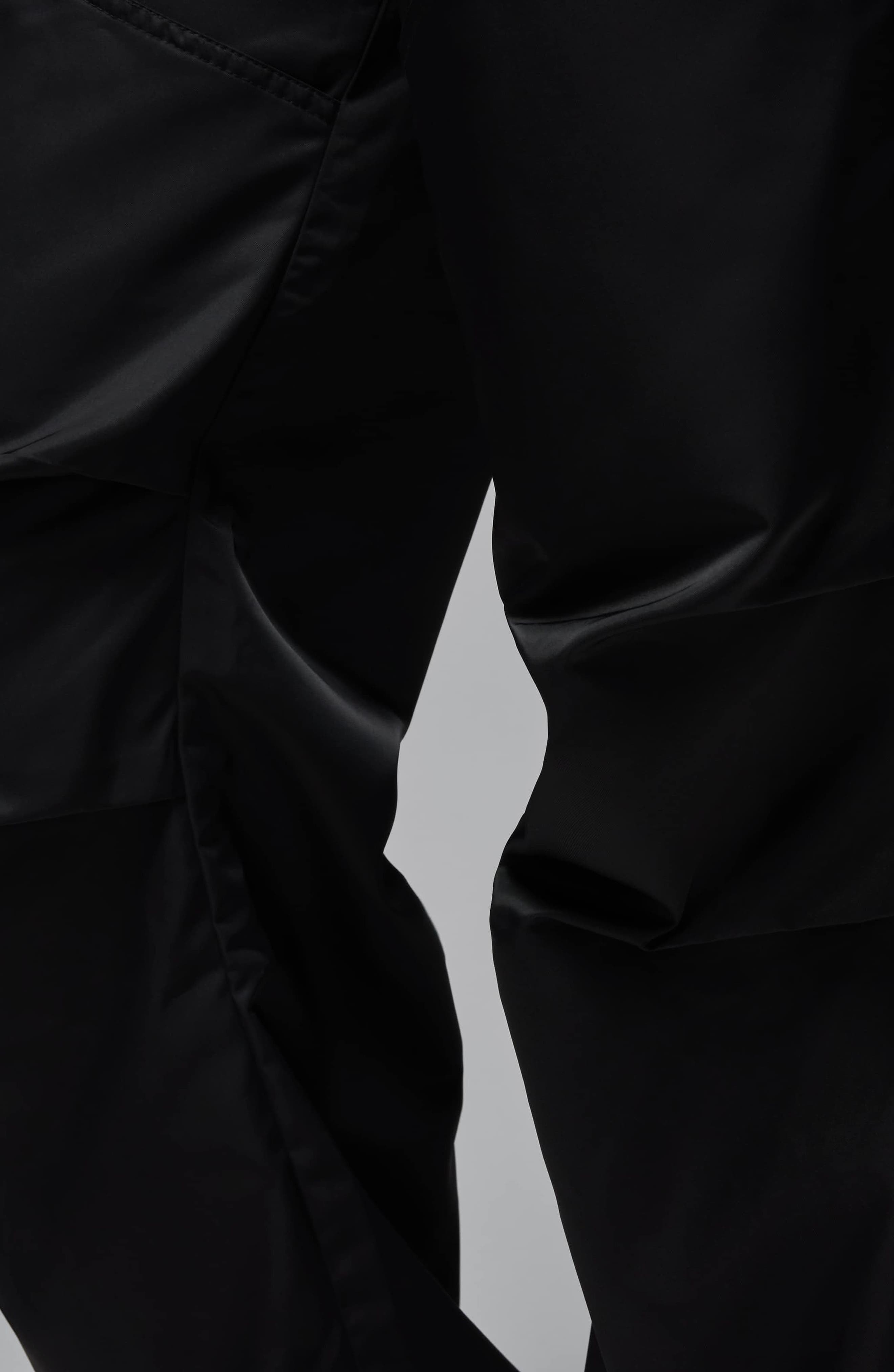Jordan Brooklyn Water Repellent Pants in Black/White at Nordstrom - 4