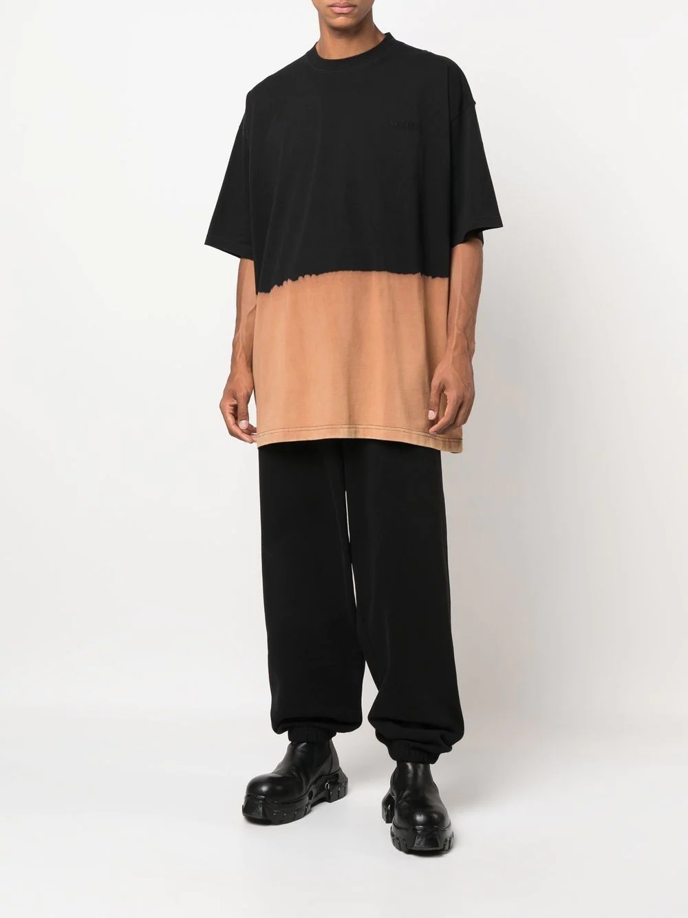 bleached-effect oversized T-shirt - 2