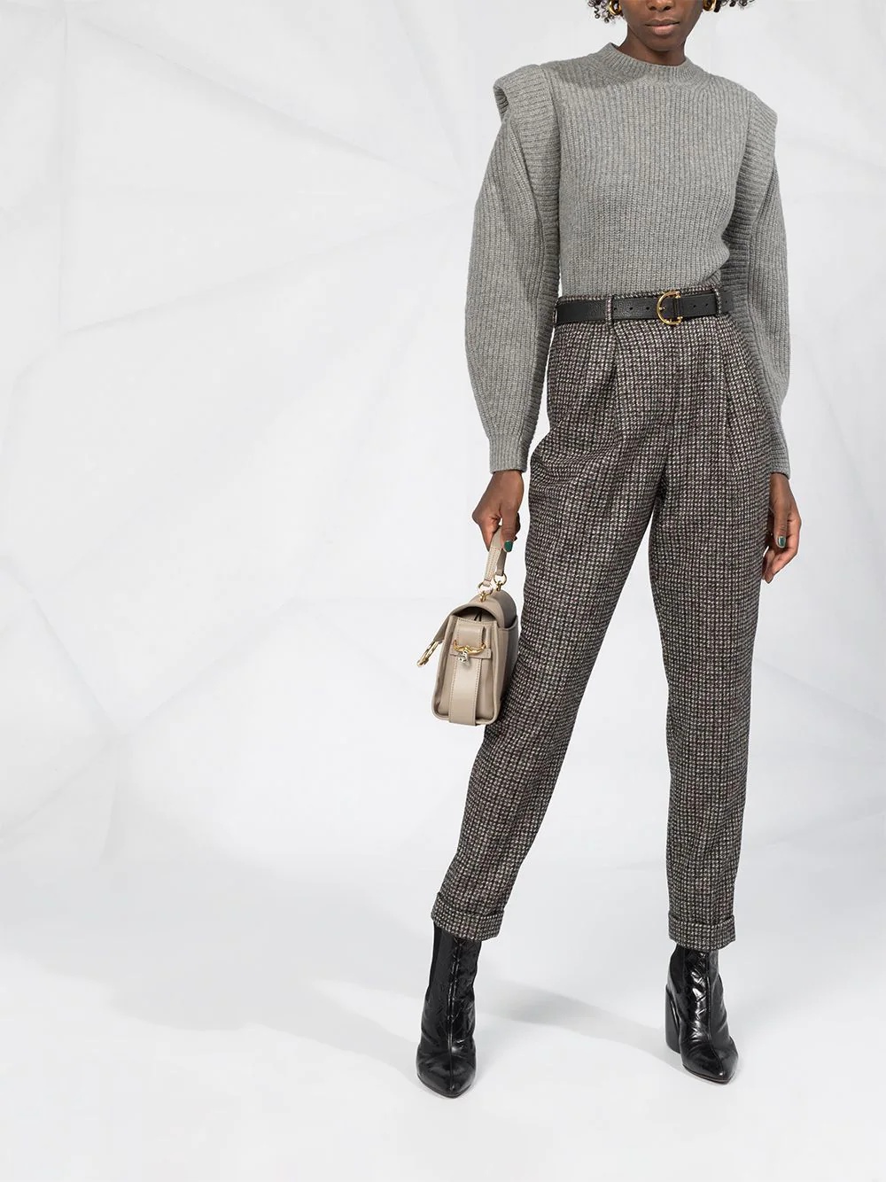 tapered tweed trousers - 2