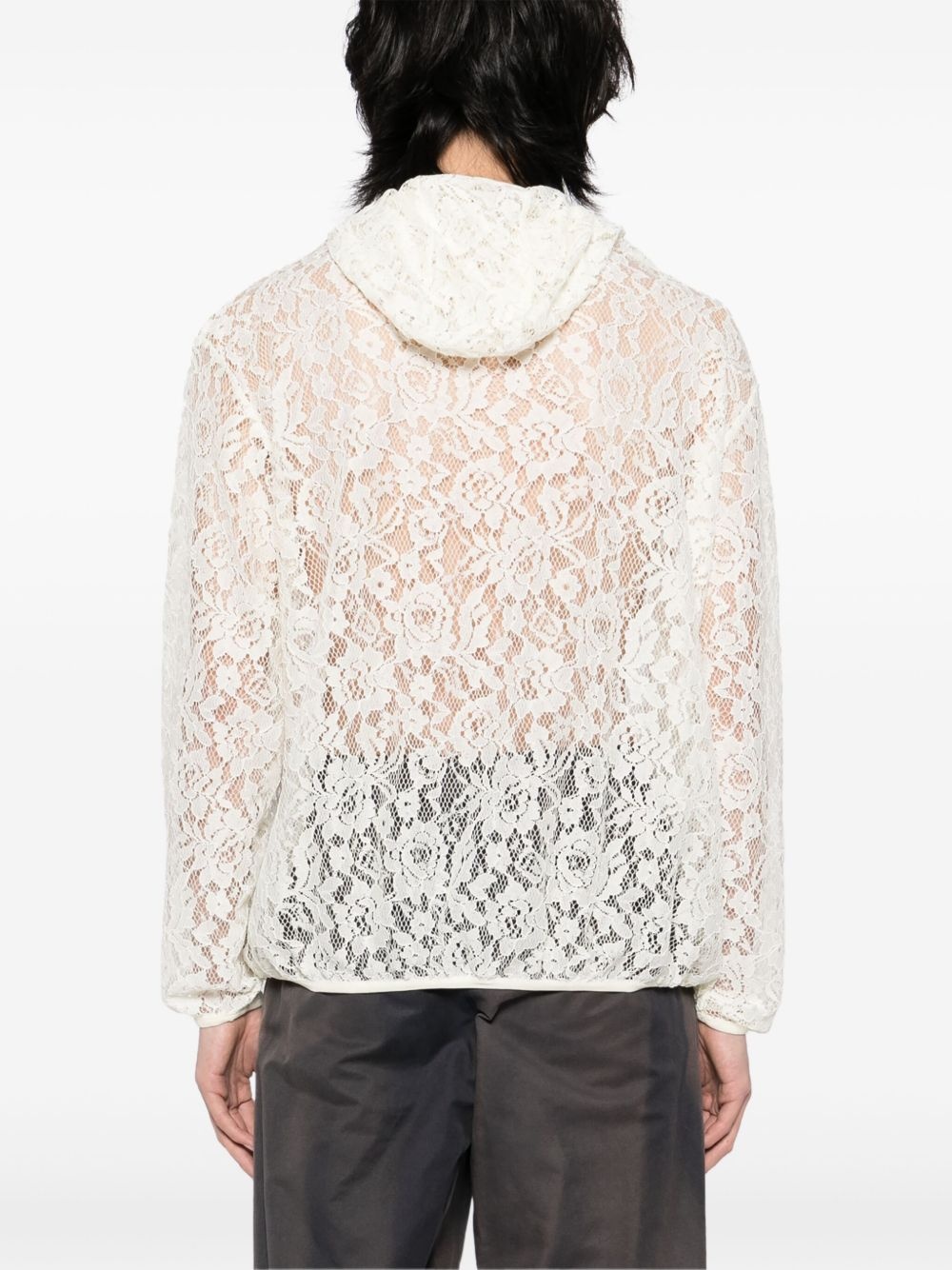 draped lace jumper - 4