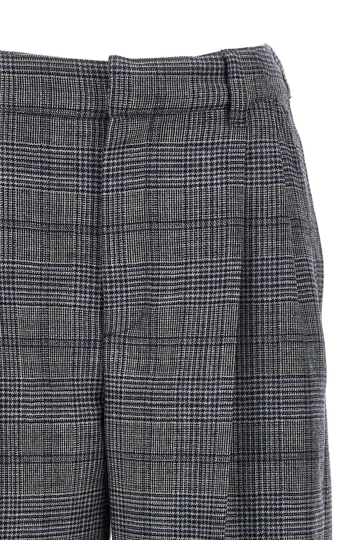 Brunello Cucinelli Women Pied De Poule Wool Pants - 3