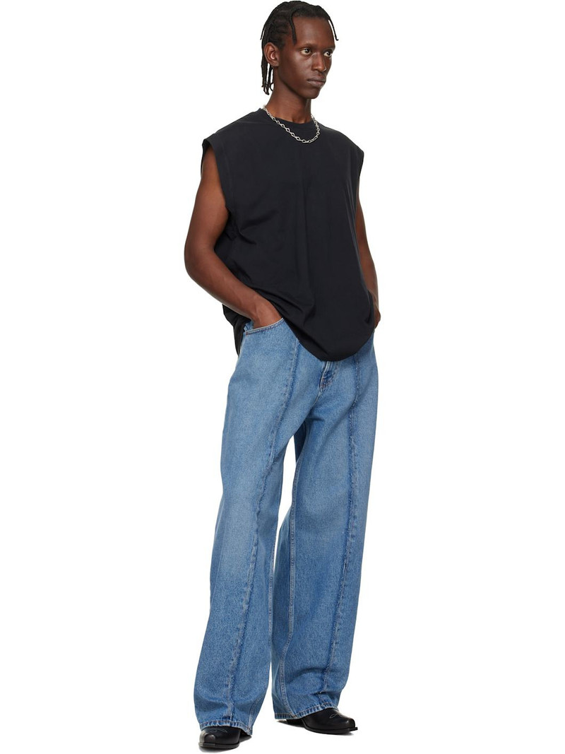 VETEMENTS Black Cross Logo Sleeveless Top outlook