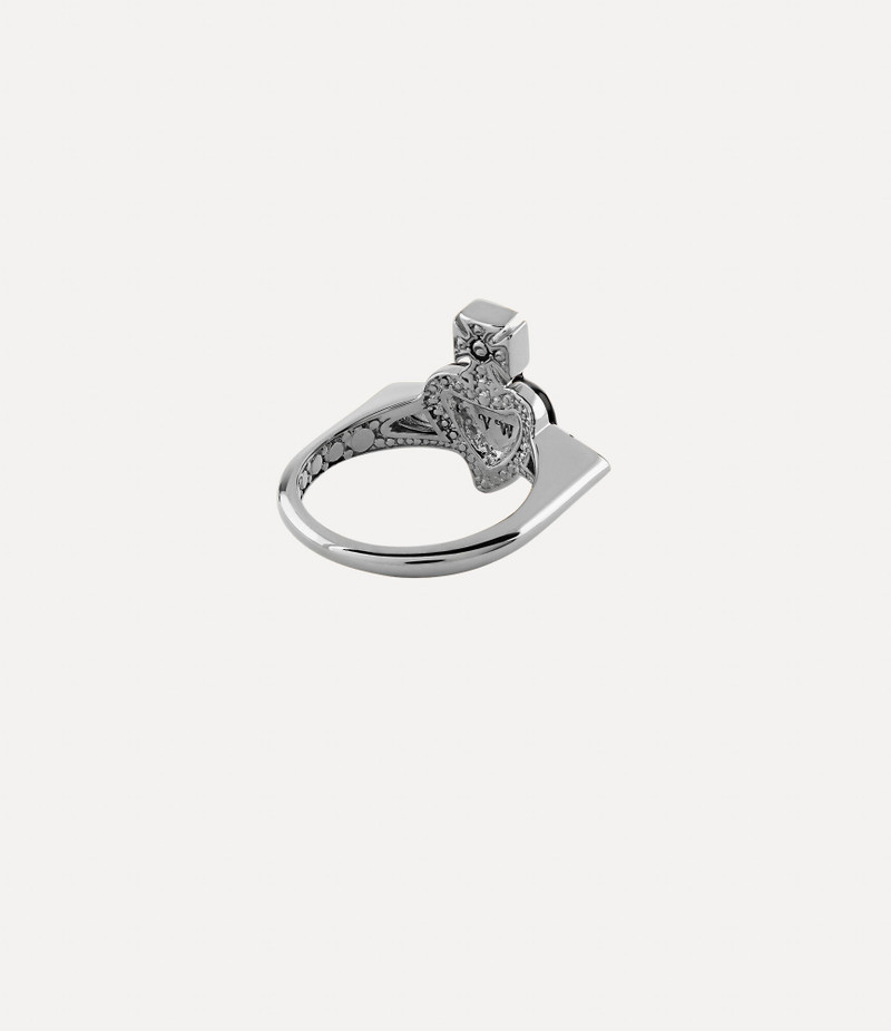 NEW DIAMANTE HEART RING 3