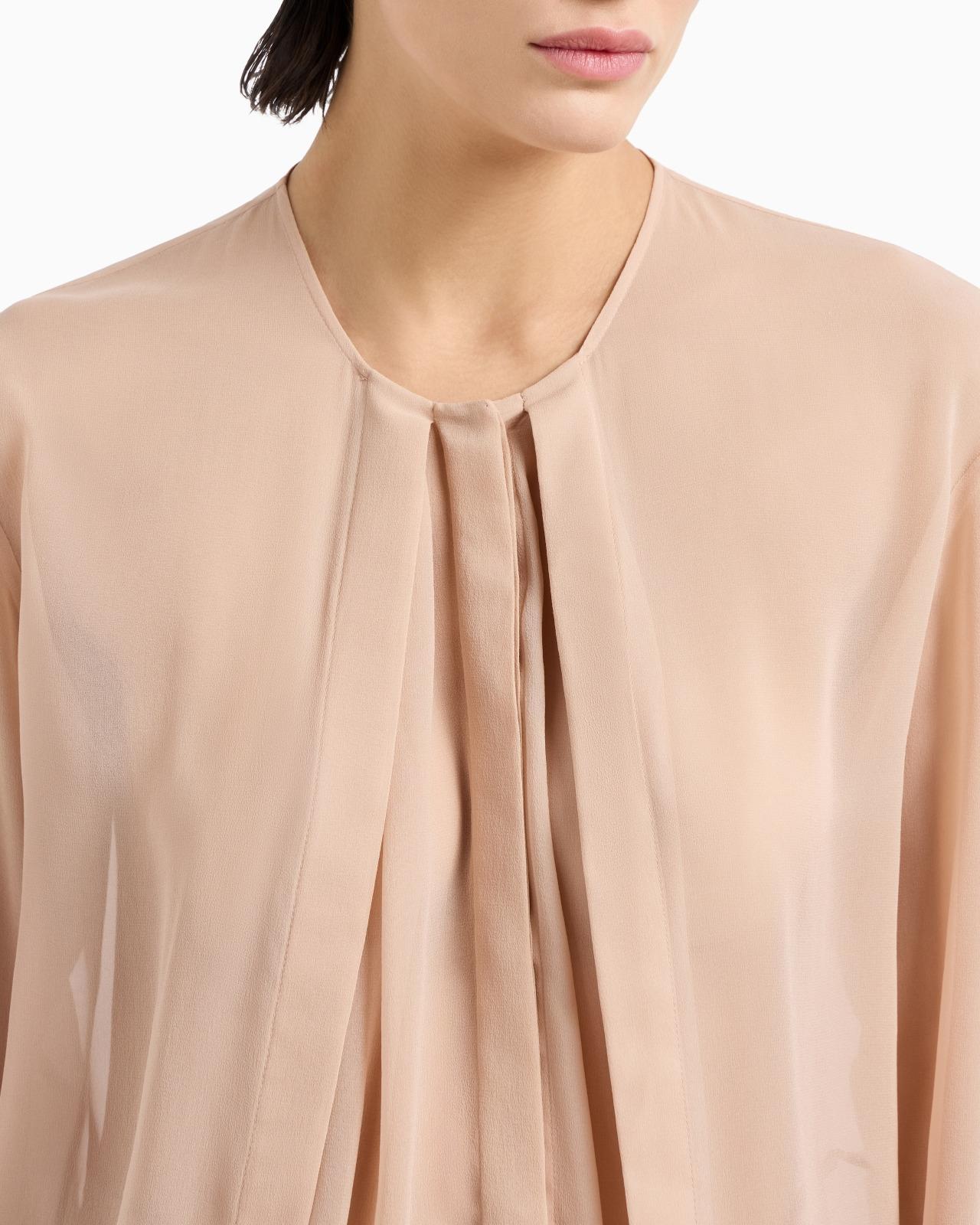 SILK GEORGETTE SHIRT - 5