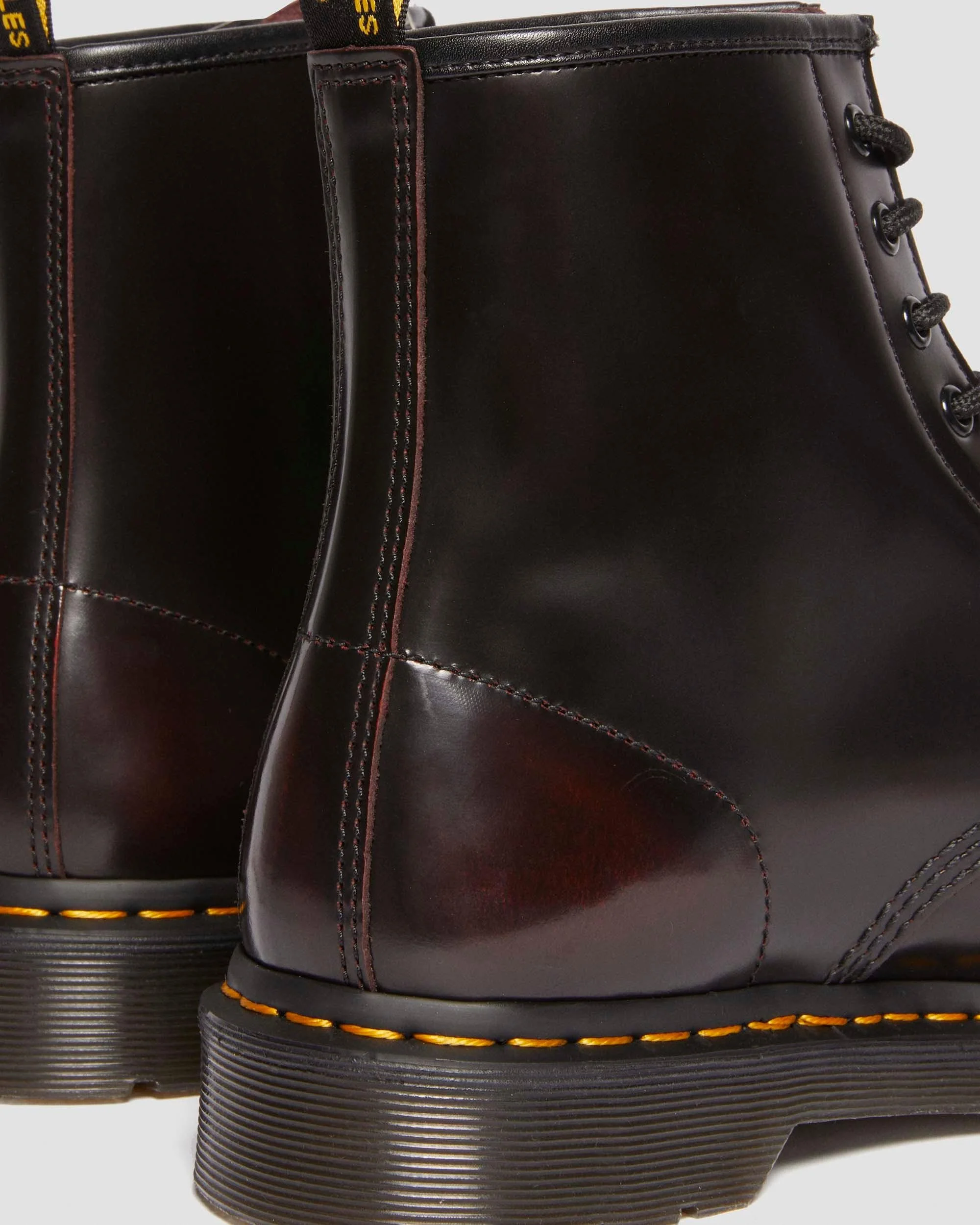 1460 WOMEN\'S ARCADIA LEATHER LACE UP BOOTS - SIZE 9 Dr. Martens - 1460 Boots in Cherry Red Arcadia – gravitypope main image 2