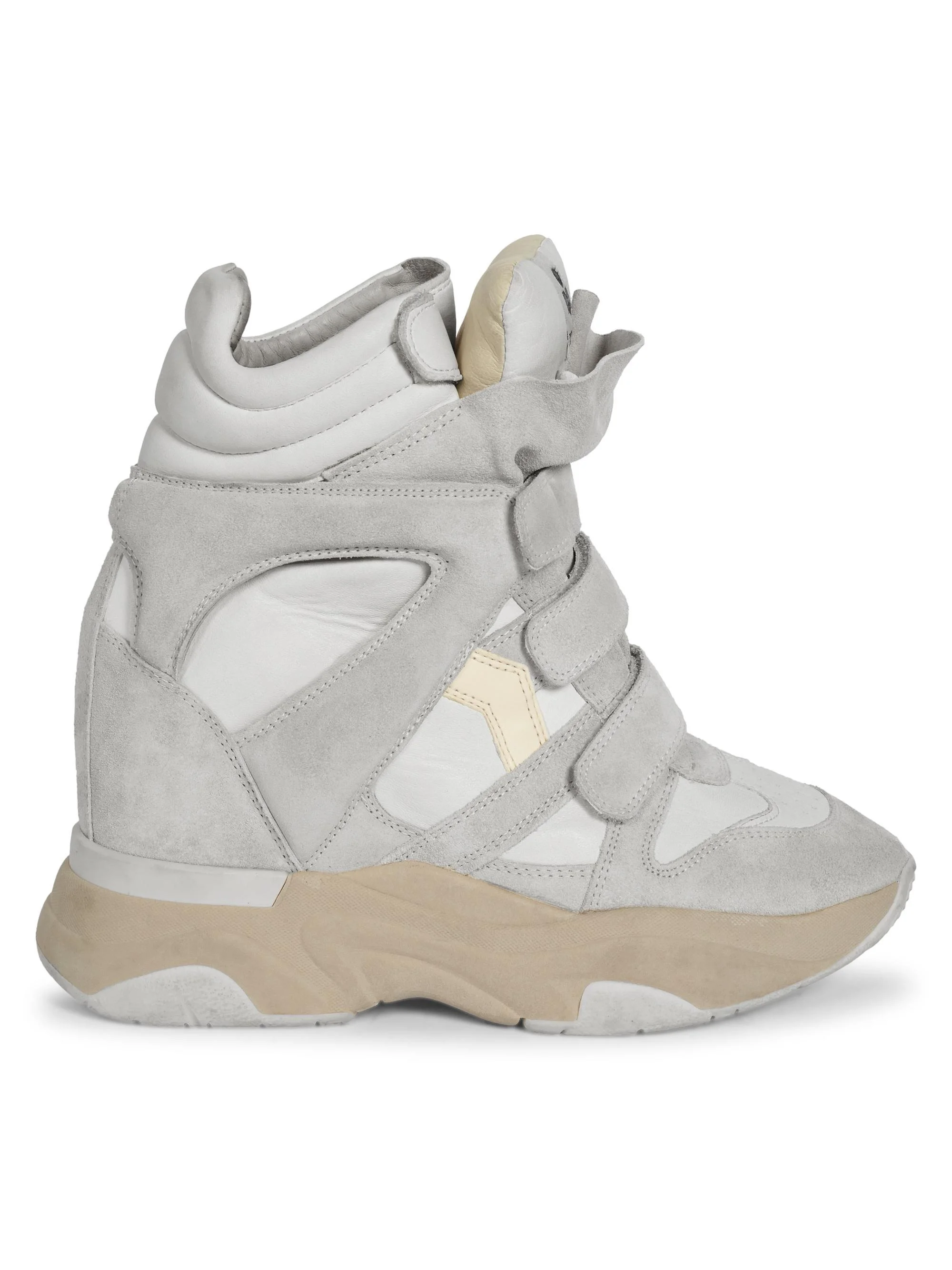 Women's Balskee 50MM High-Top Wedge Sneakers - White - 1