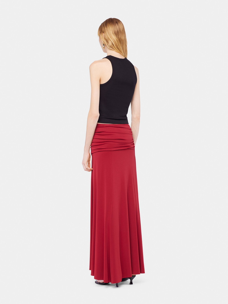 LONG SKIRT WITH RUCHED DETAILS 4