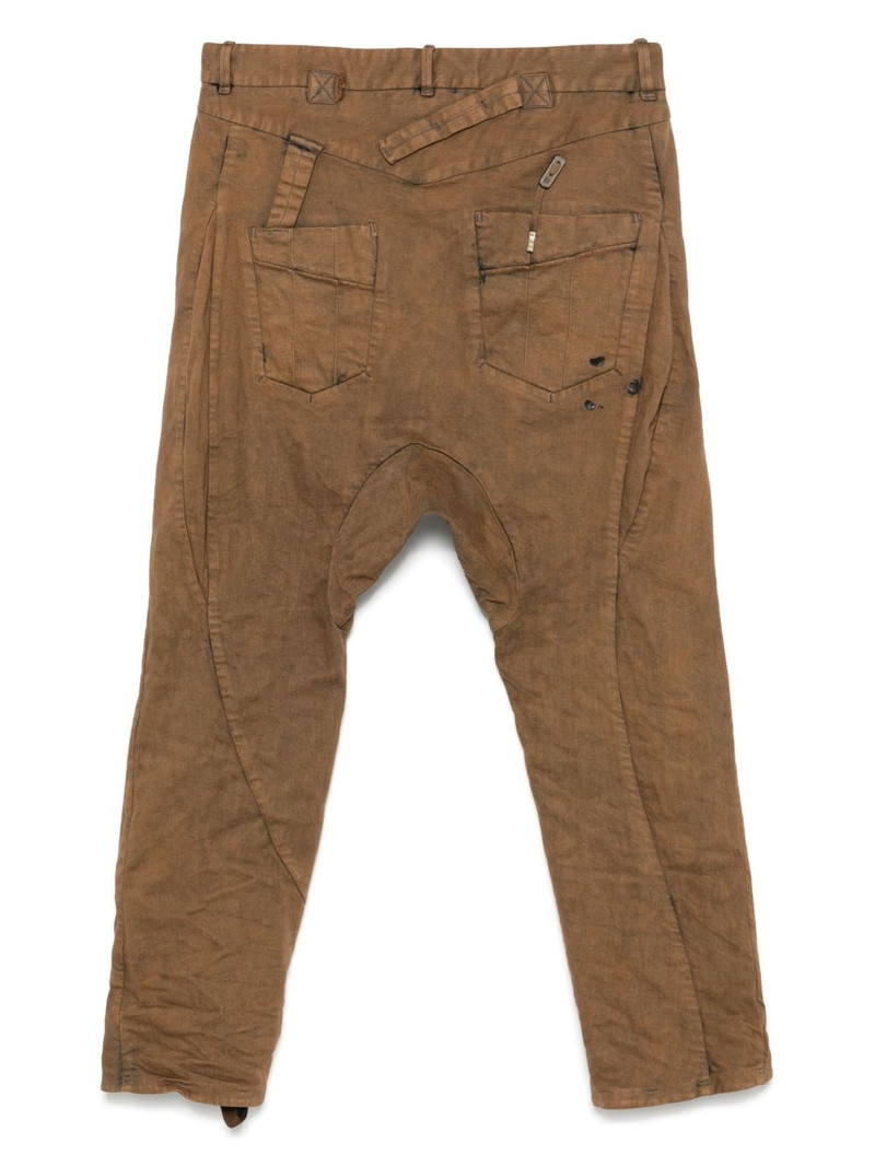 Boris Bidjan Saberi drop-crotch jeans outlook