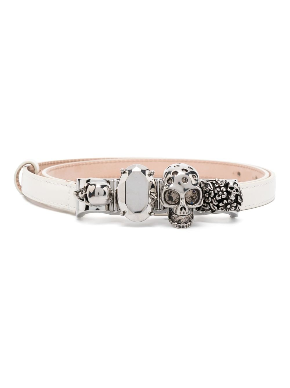 Alexander McQueen sculpted-skull leather belt