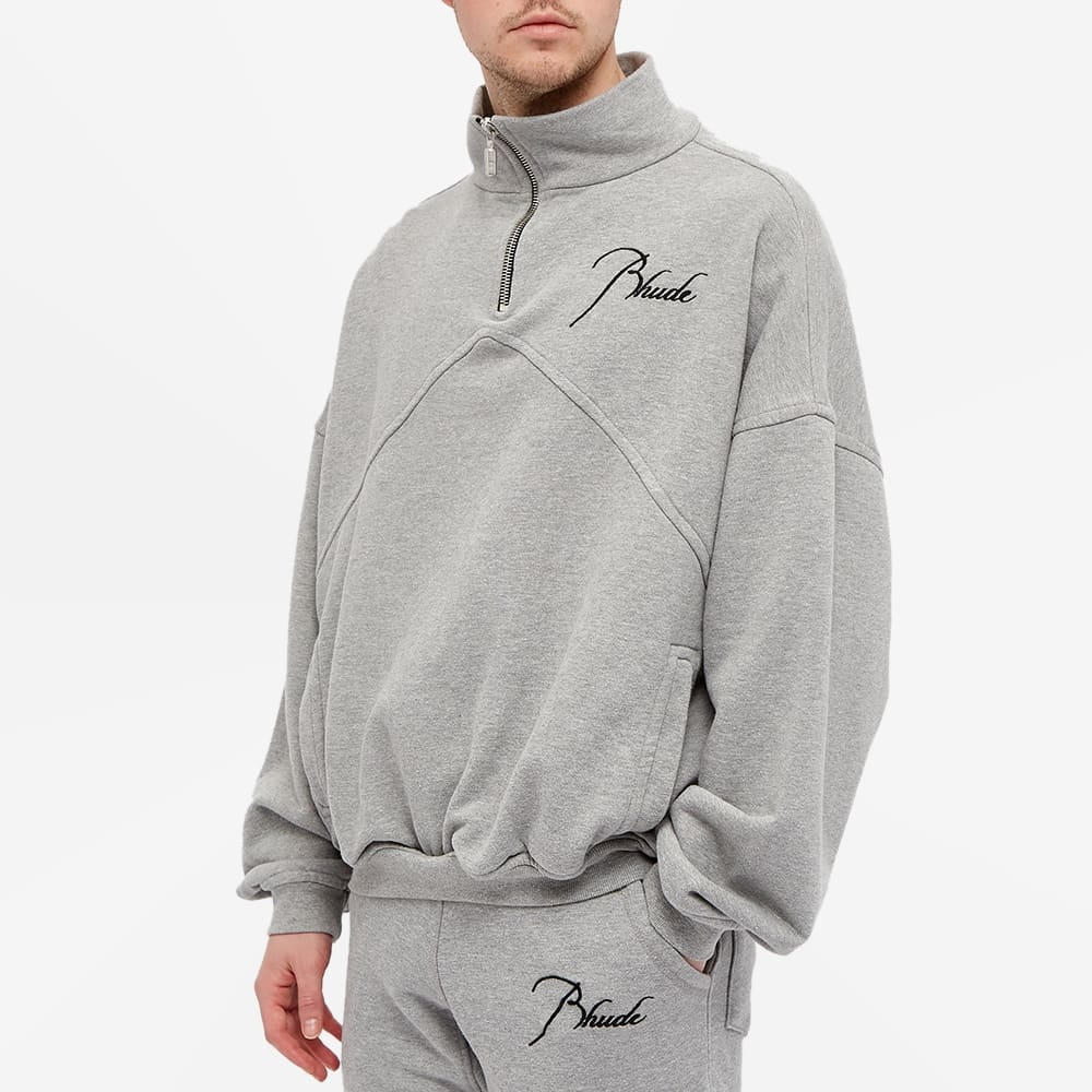 Rhude Logo Quarter Zip Sweat - 4