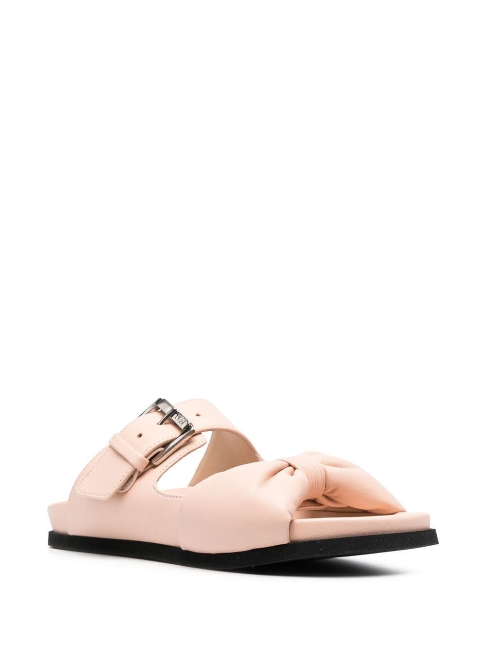 bow detail strappy slides - 2