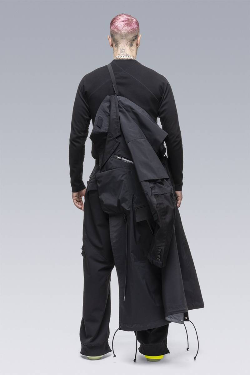 SAC-J2760 sacai / ACRONYM Trench Coat Black 27