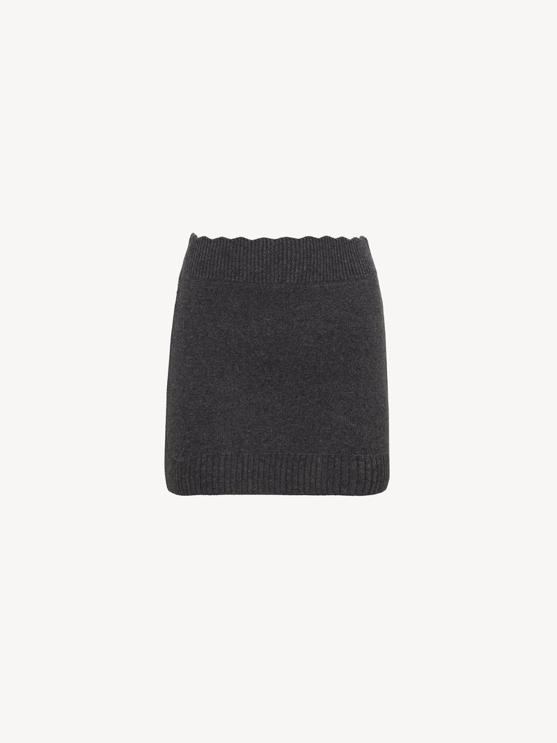 Chloé FITTED MINI SKIRT IN A WOOL & CASHMERE KNIT outlook