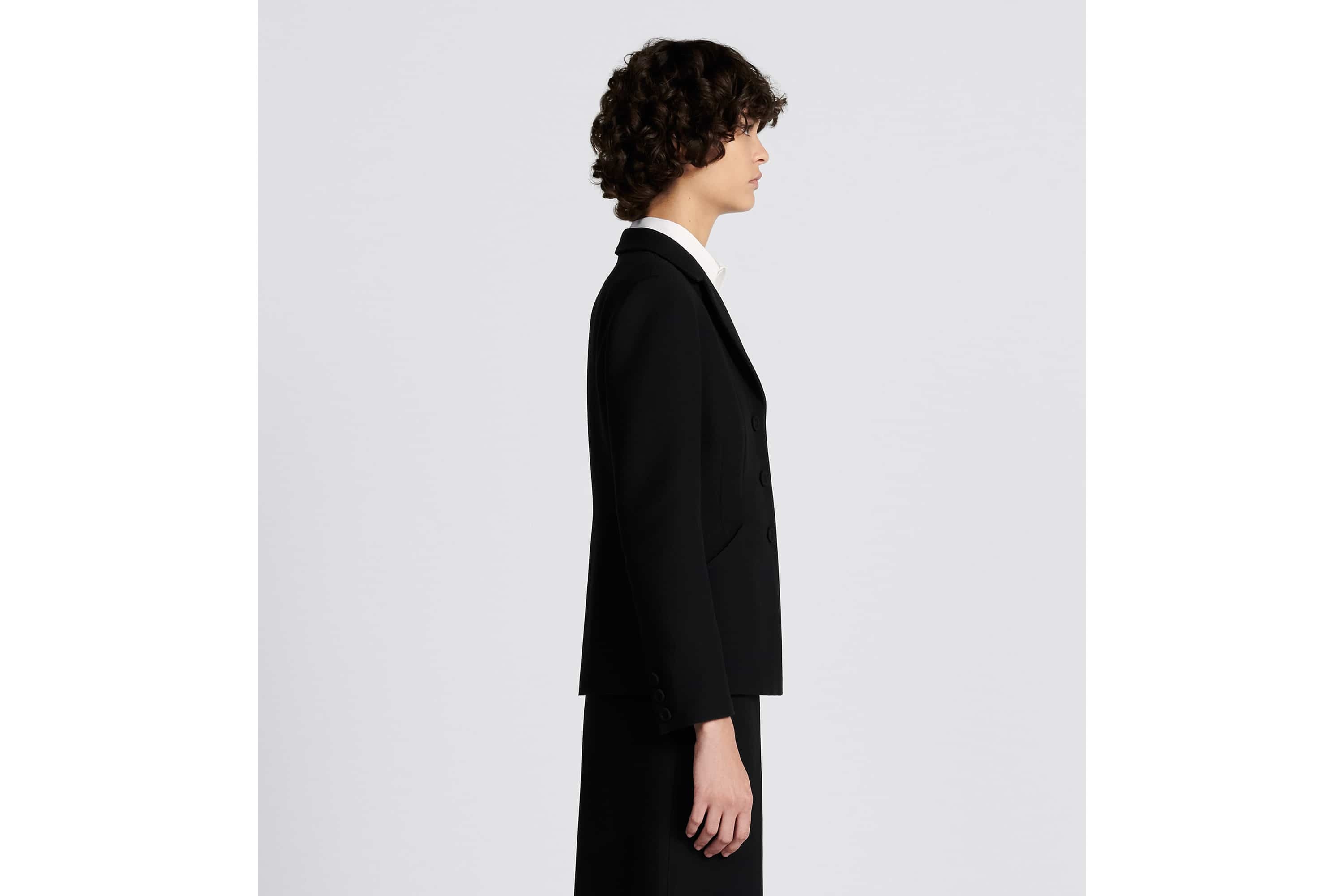 【綺麗なシルエット☆】Dior 30 Montaigne バー ジャケット 30 Montaigne Bar Jacket Black Single-Breasted Wool and Silk