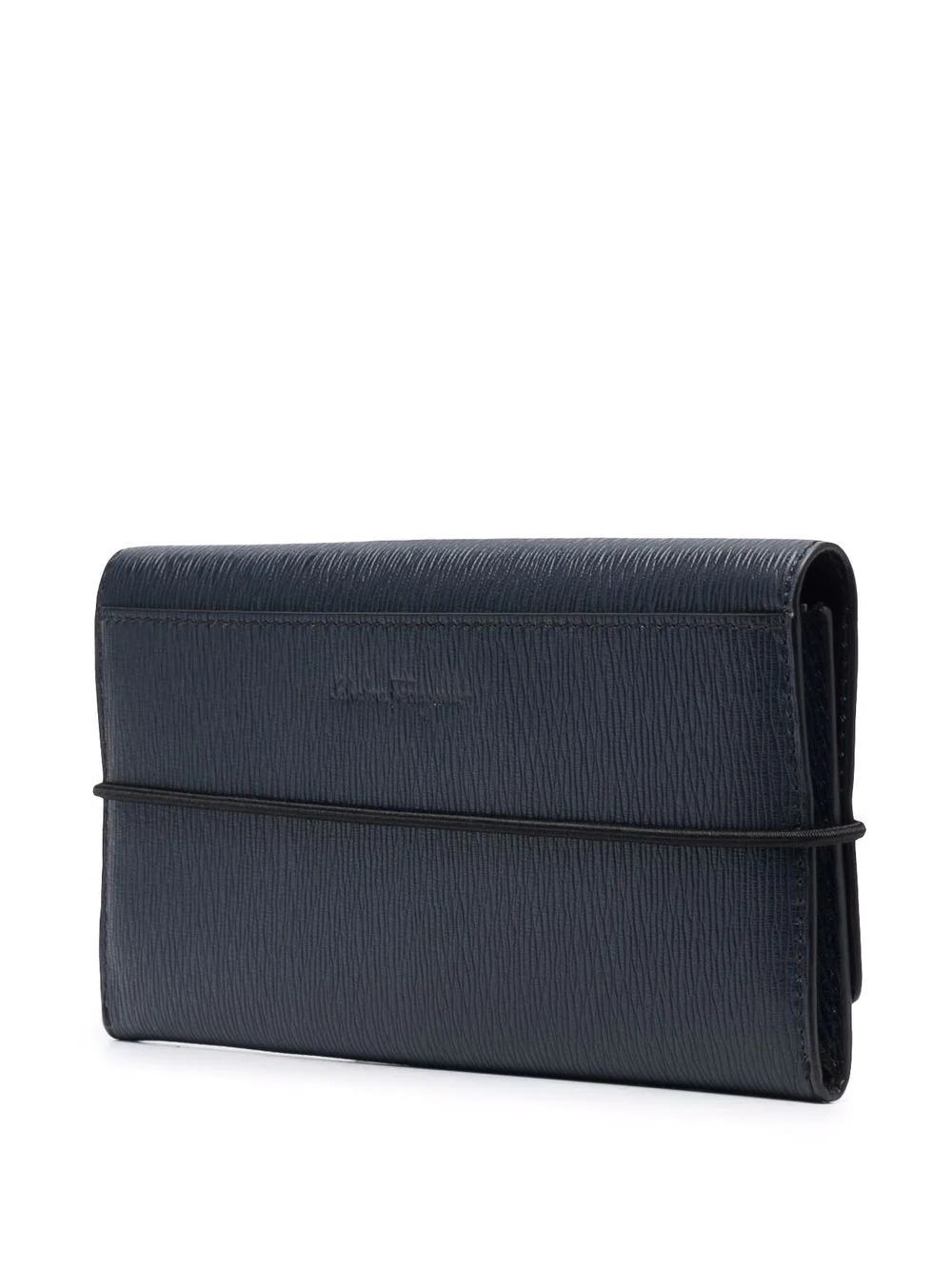 Gancini hammered calf leather clutch - 3