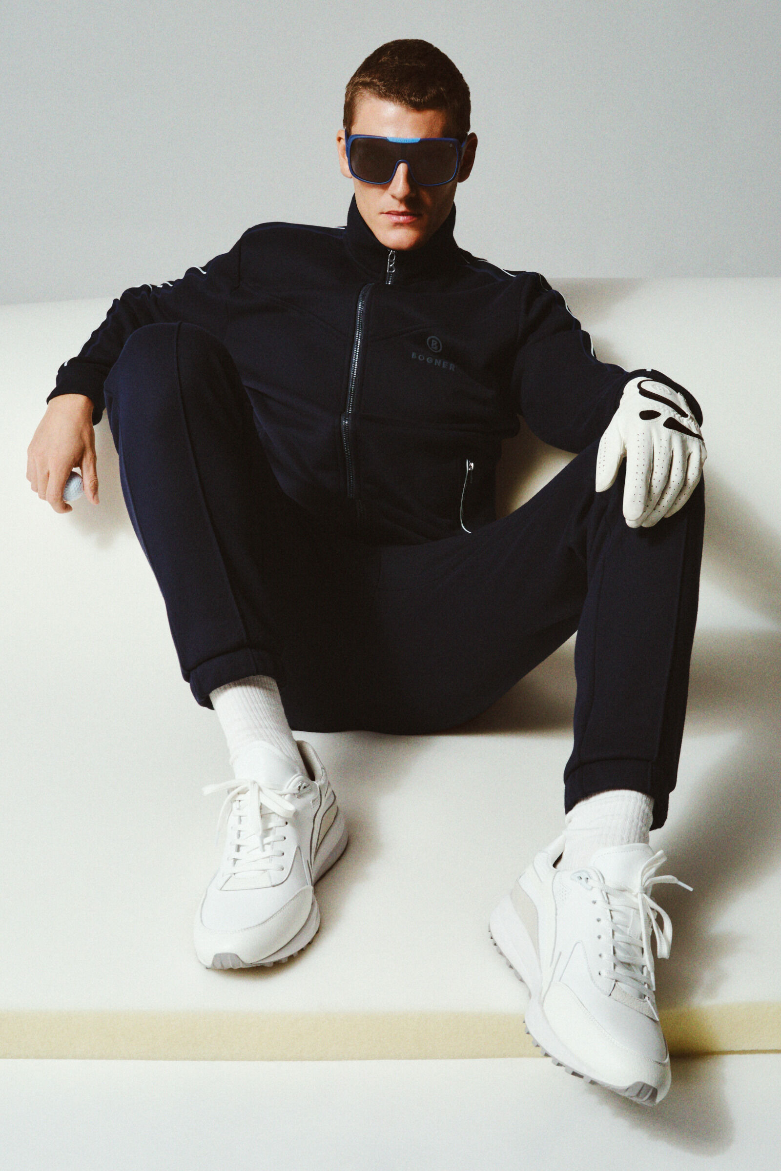 Zanto jersey jacket in Navy blue - 6