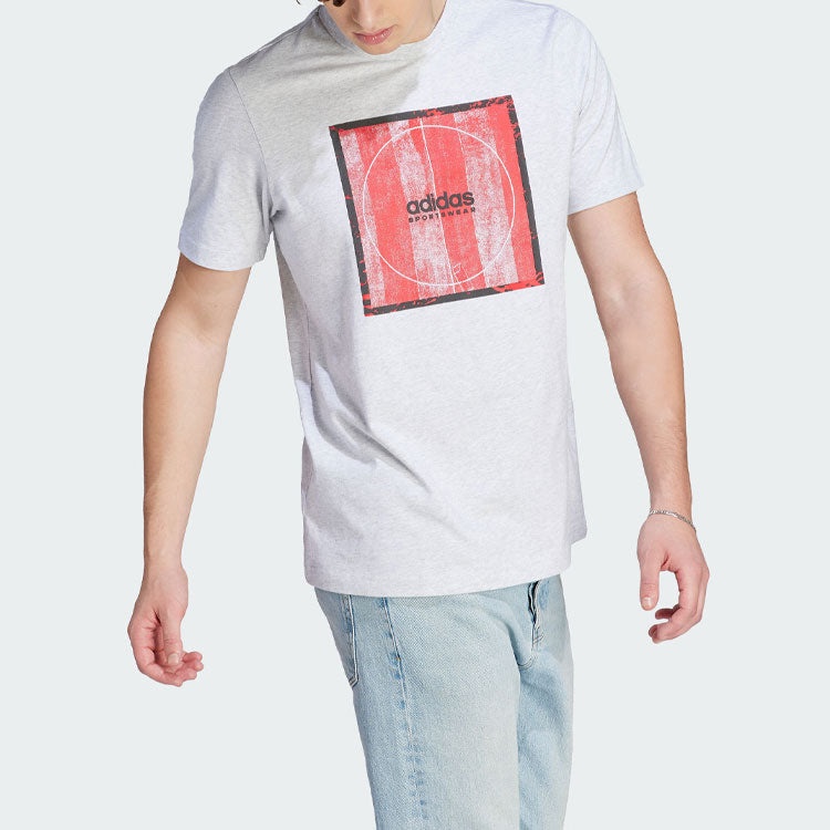adidas Tiro Box Graphic T-Shirt 'Grey' II5878 - 4