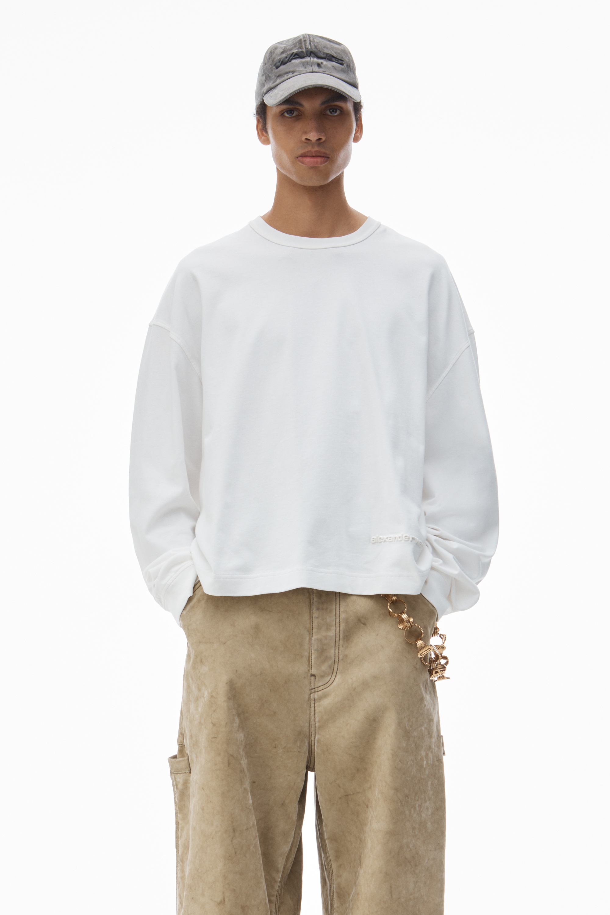 Men's Long-Sleeve Tee in Cotton Jersey - 2