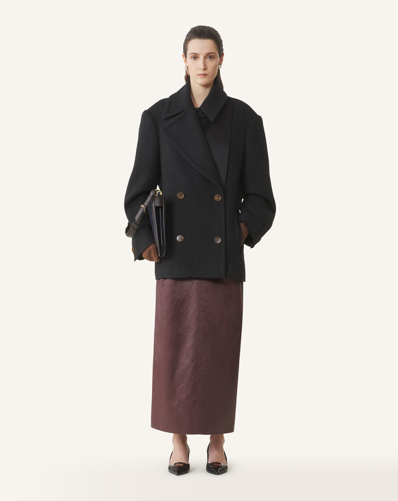 STRAIGHT PEACOAT - 2