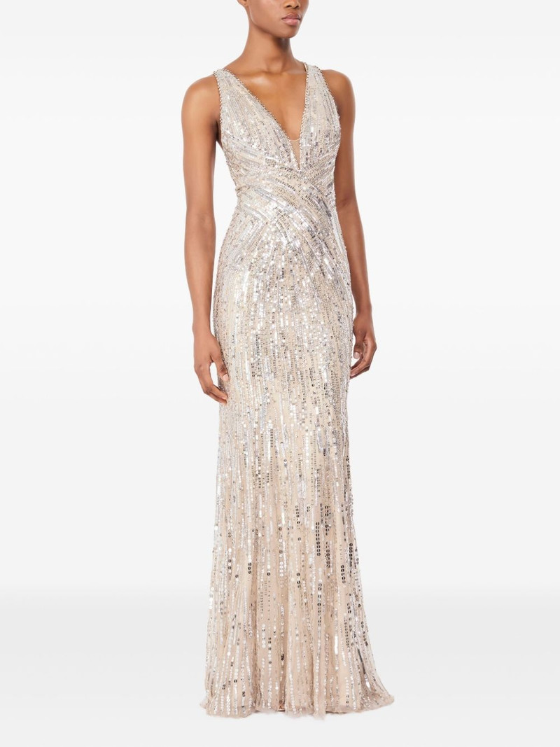 JENNY PACKHAM Raquel sequin-embellished gown outlook