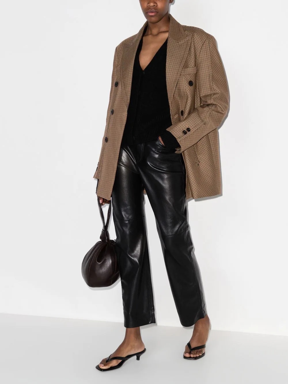 cropped flared trousers - 4