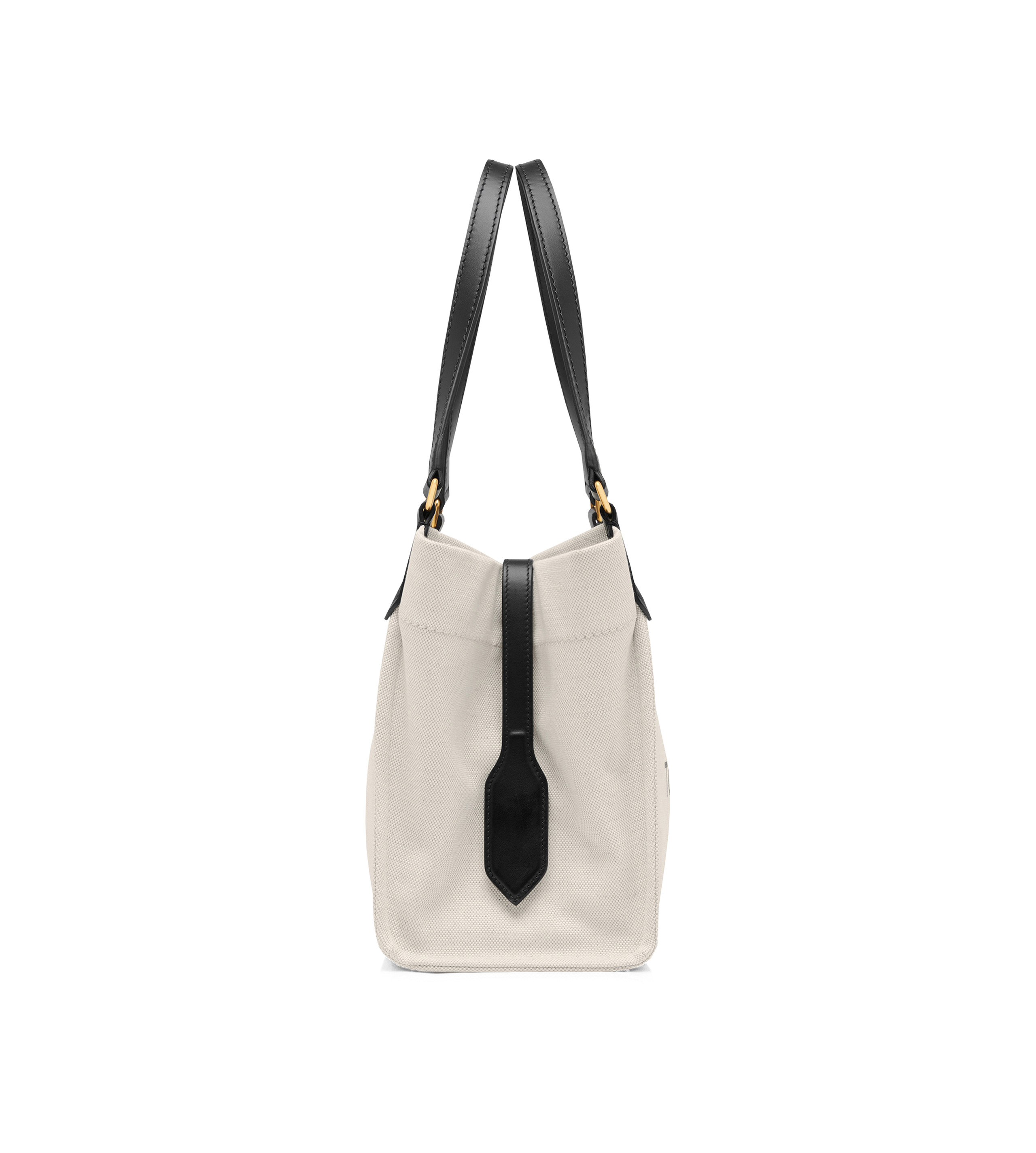 COTTON CANVAS AND SMOOTH LEATHER AMALFI MEDIUM TOTE - 2