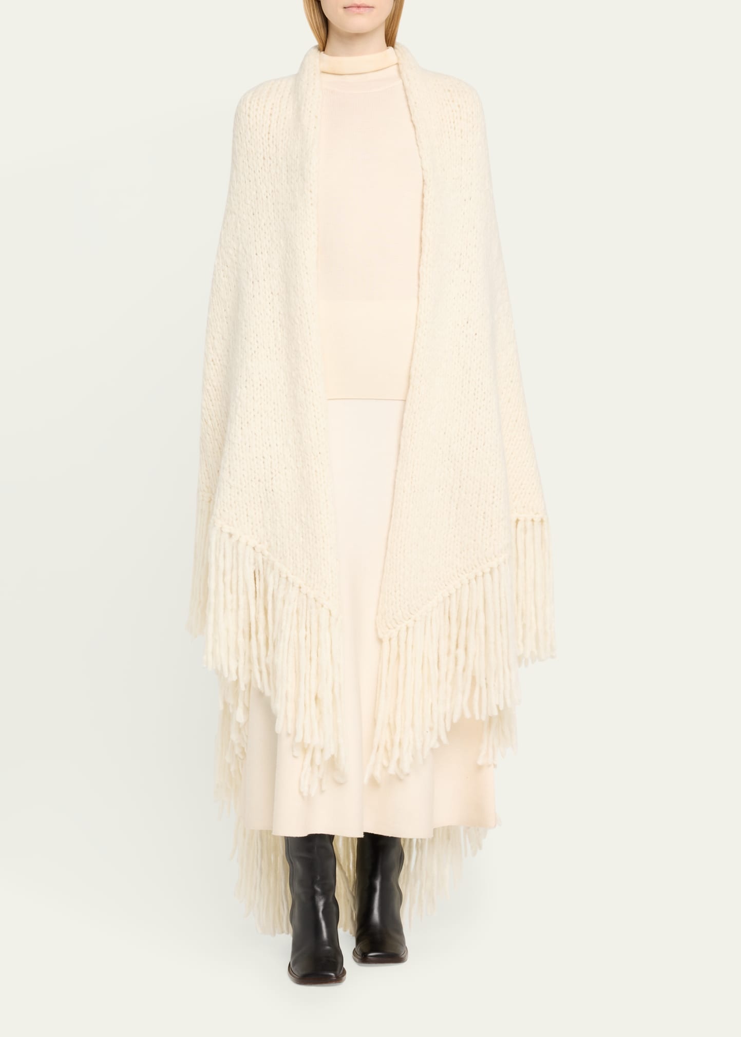 GABRIELA HEARST Lauren Fringe Cashmere Wrap