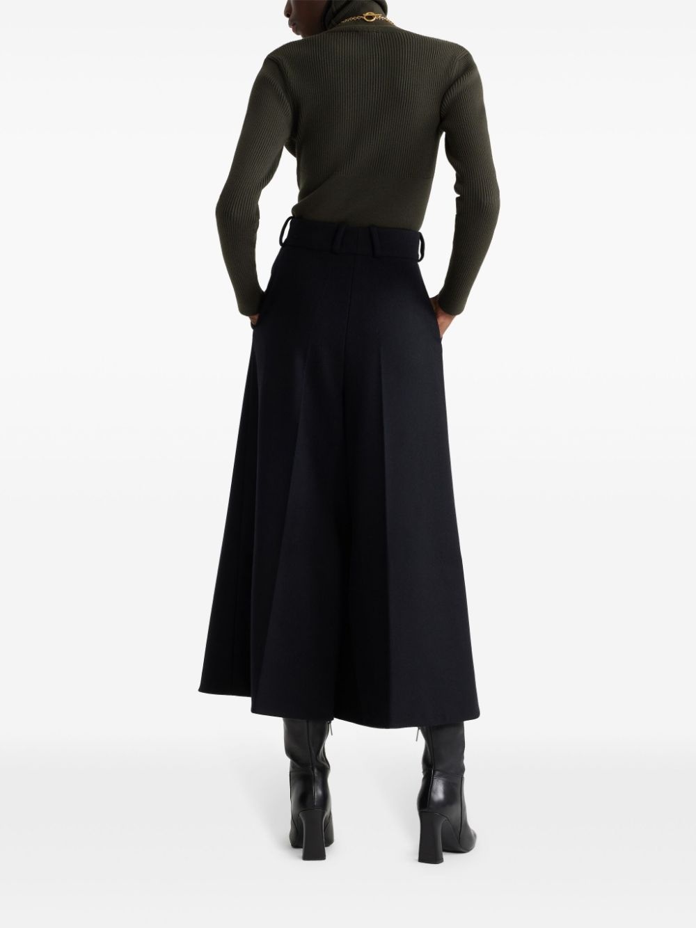 logo-appliquÃ© rib-knit sweater - 3