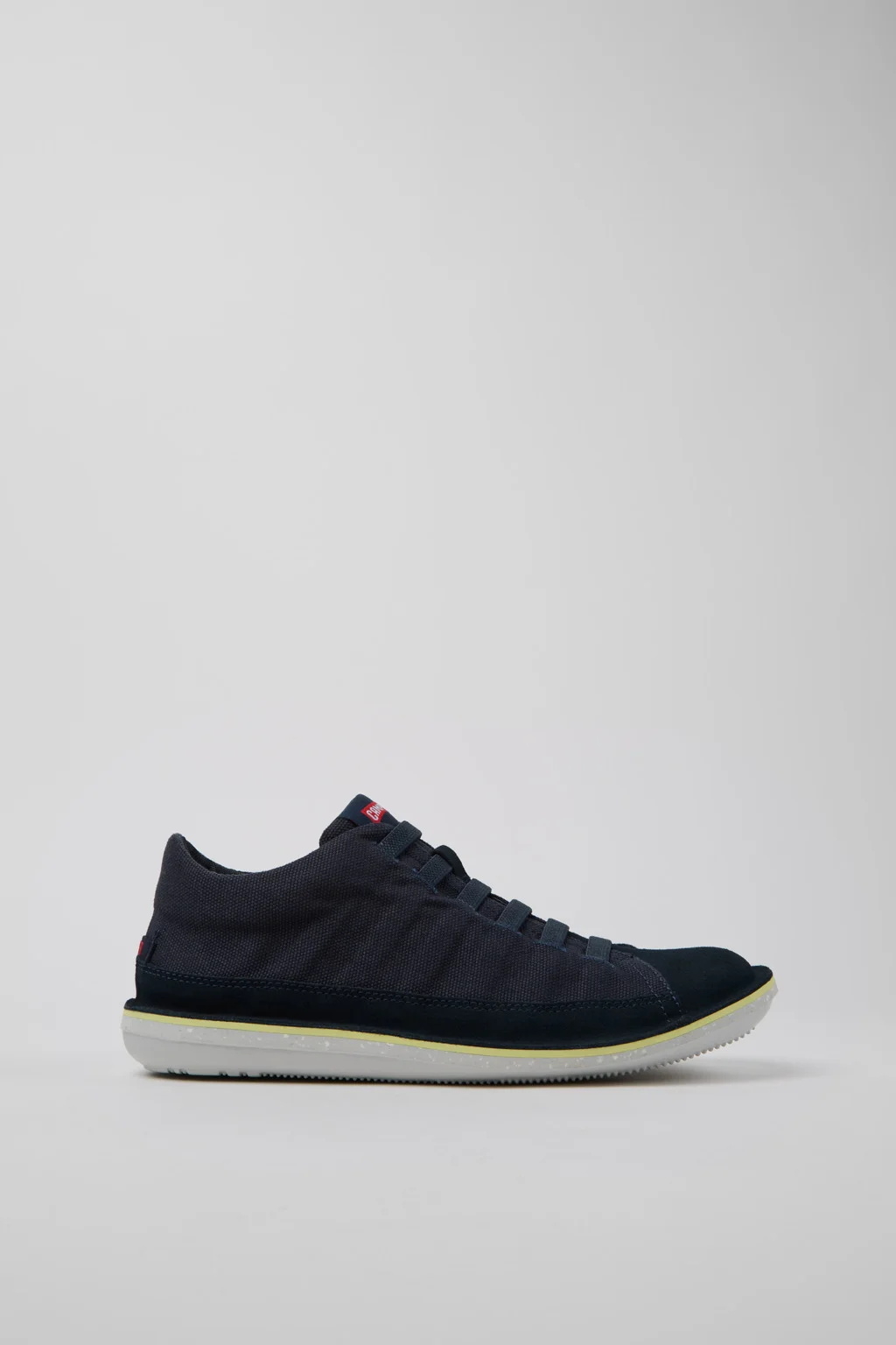 Beetle Blue Recycled Cotton and Nubuck Ankle Boots for Men. - 1