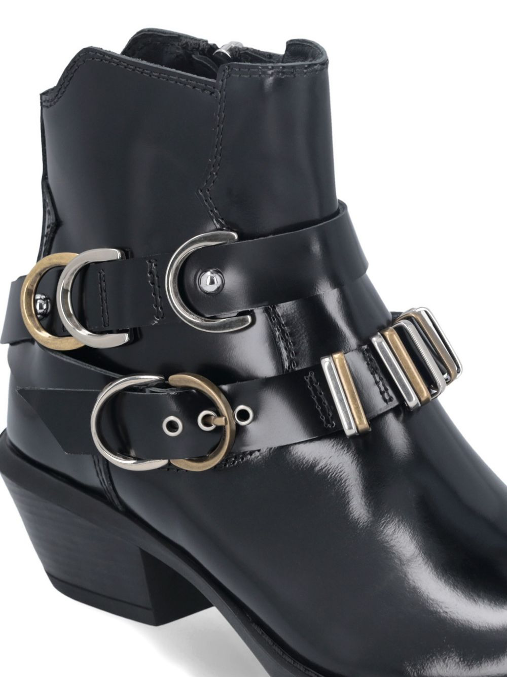 50mm buckle strap boots - 3