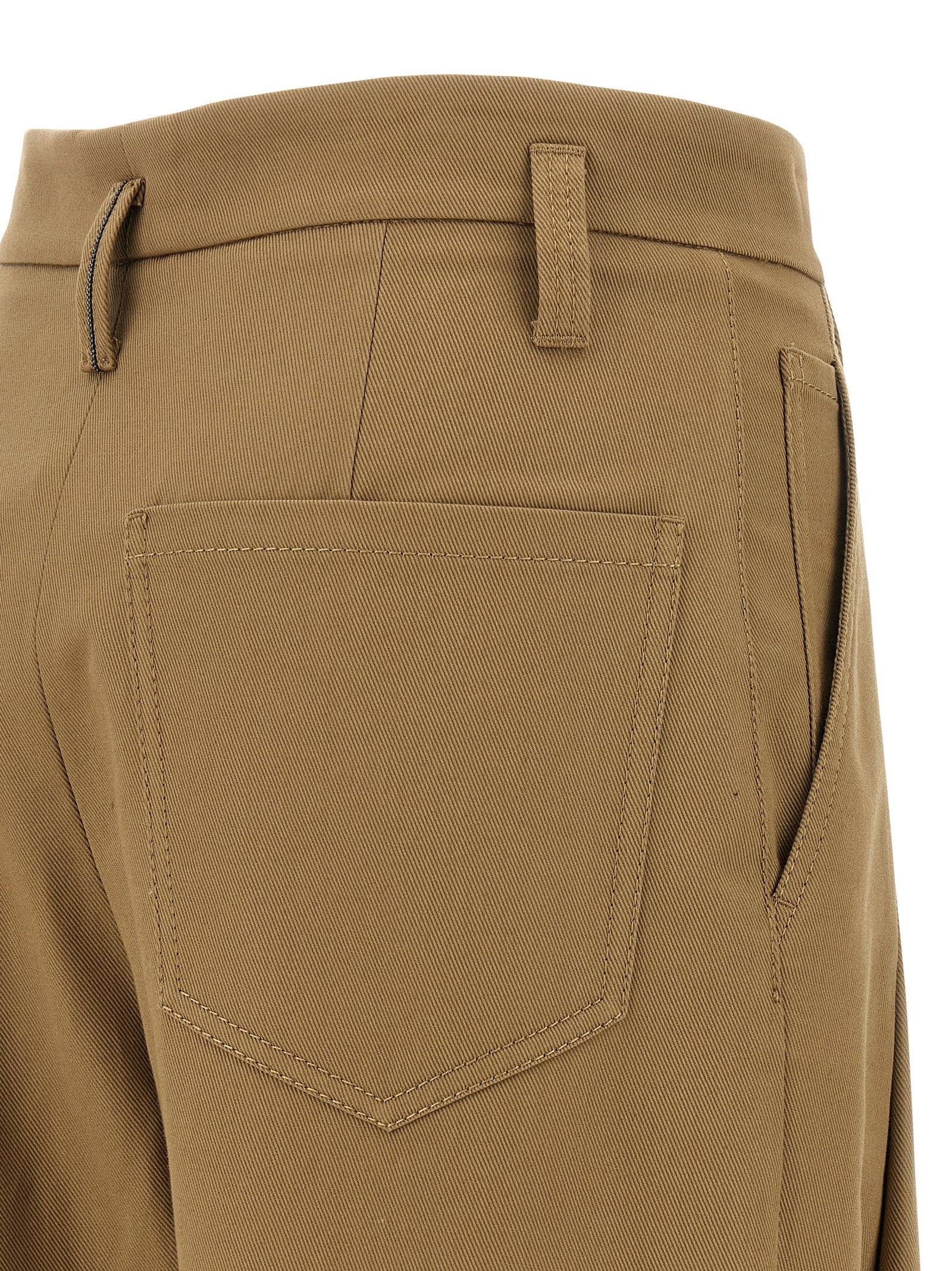 Pleat Pants Beige - 4