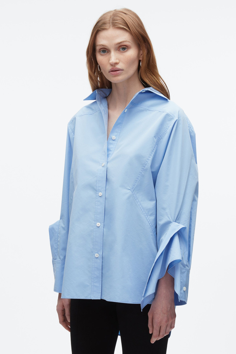 Oversize Shirt with Cascade Cuff 6