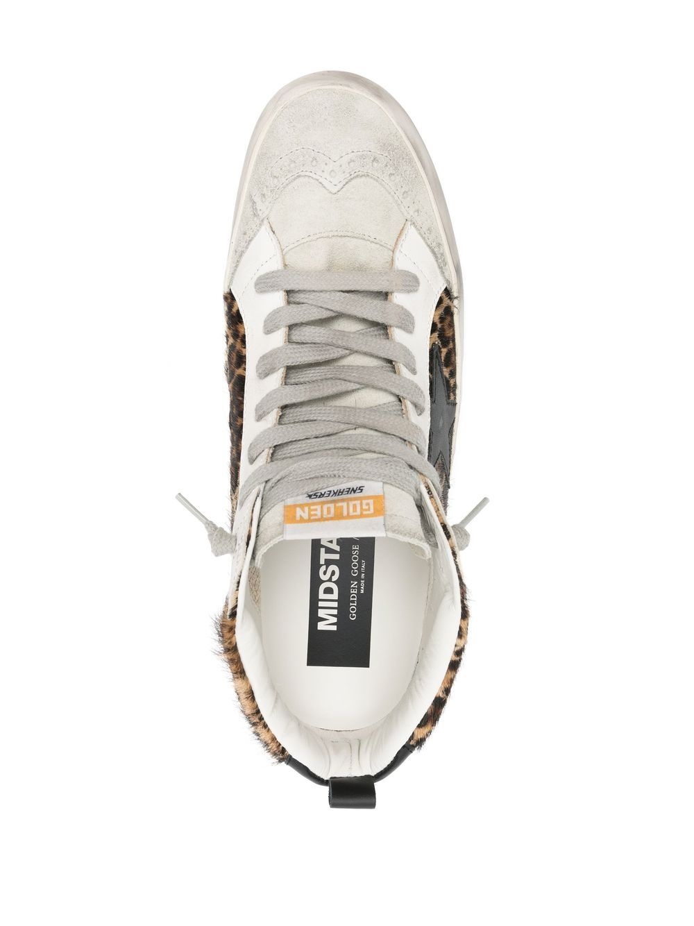 Mid Star leopard print sneakers - 4