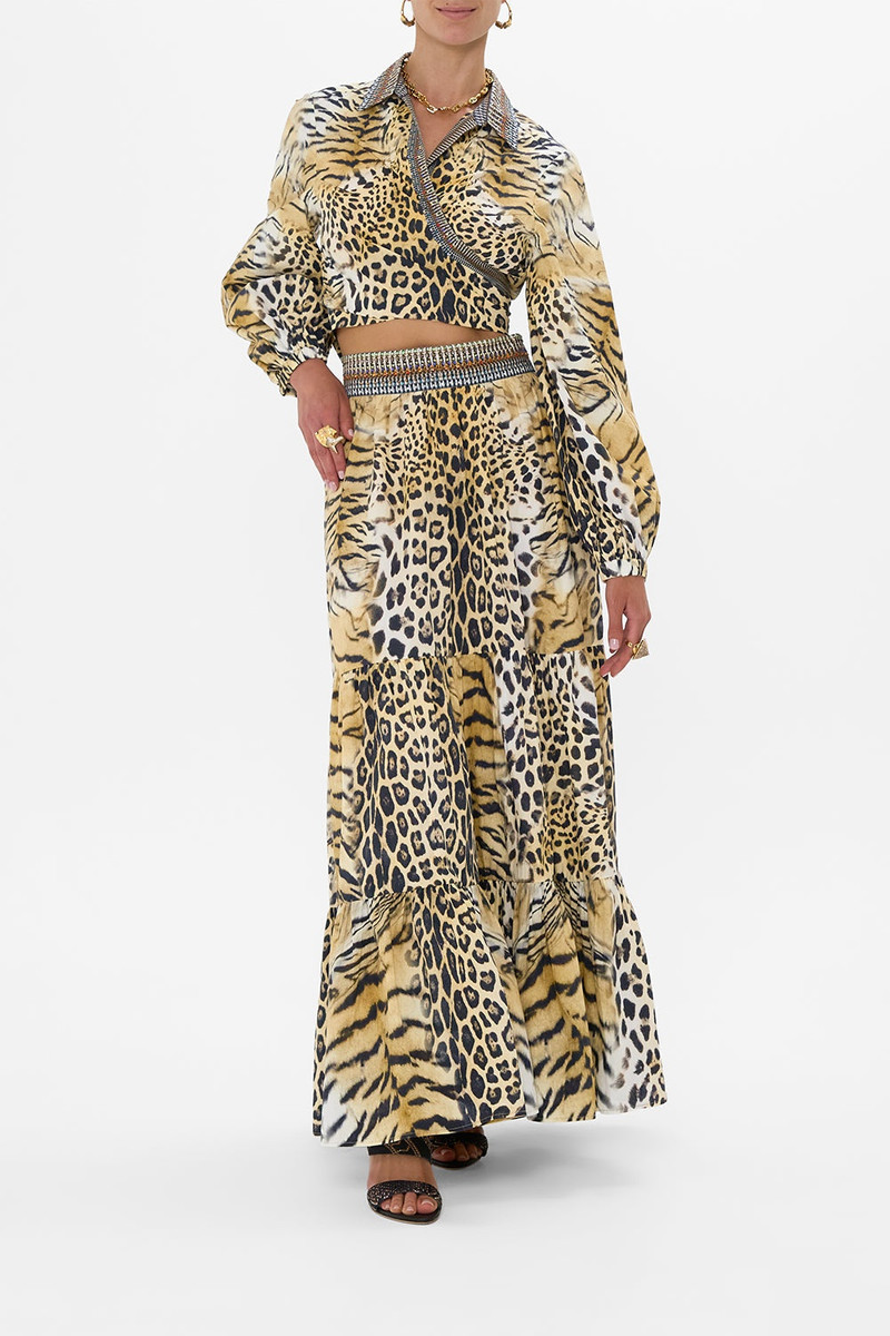 CAMILLA HIGH WAISTED TIERED SKIRT outlook