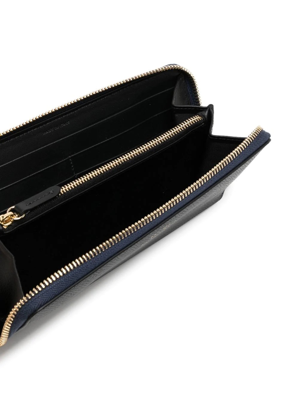 leather zip-up wallet - 3