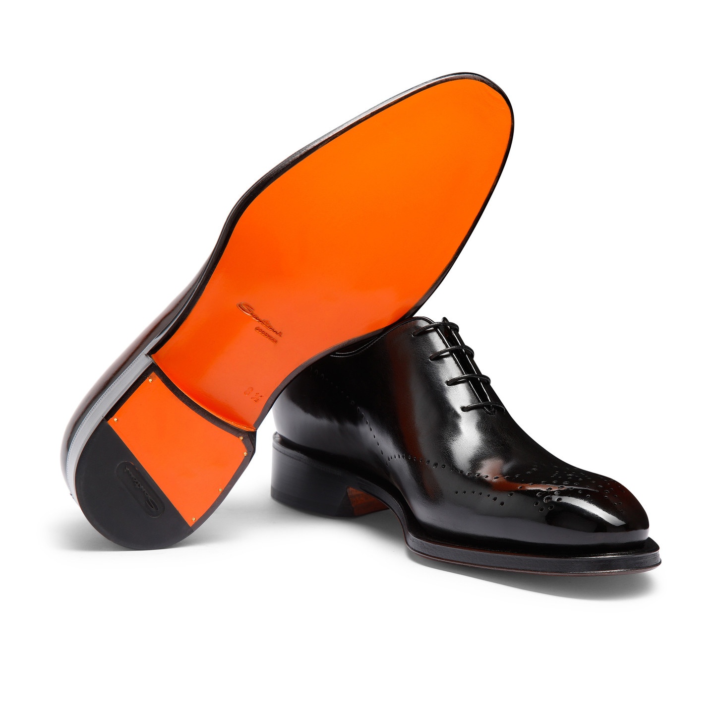 Men’s brown leather Oxford brogue - 4