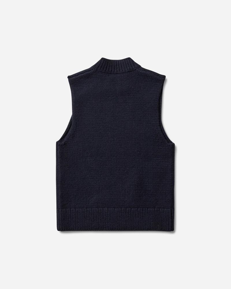 Dries Van Noten Men's Sleeveless Sweater Navy outlook