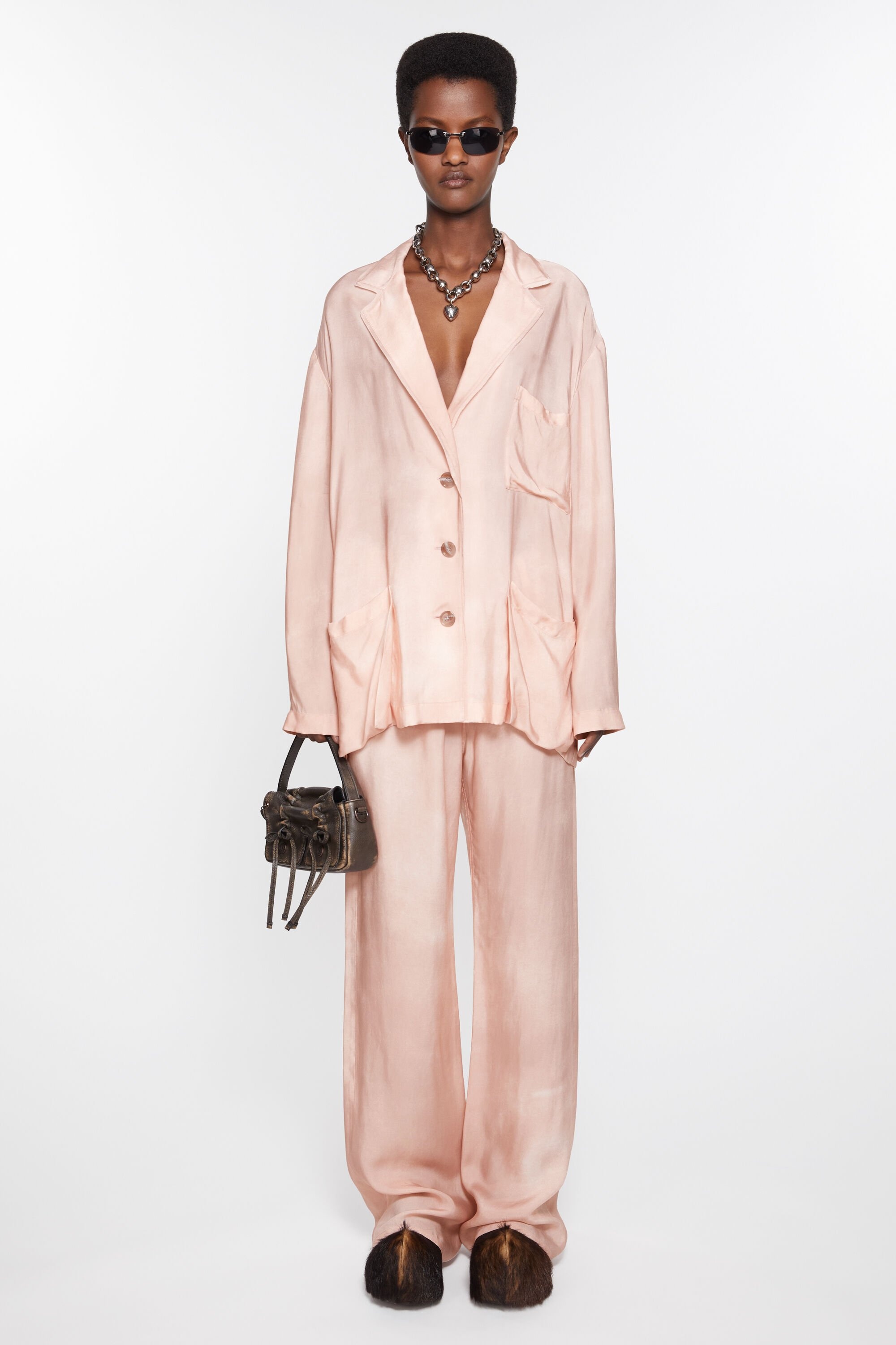 Suit jacket - Relaxed fit - Pale Pink - 2
