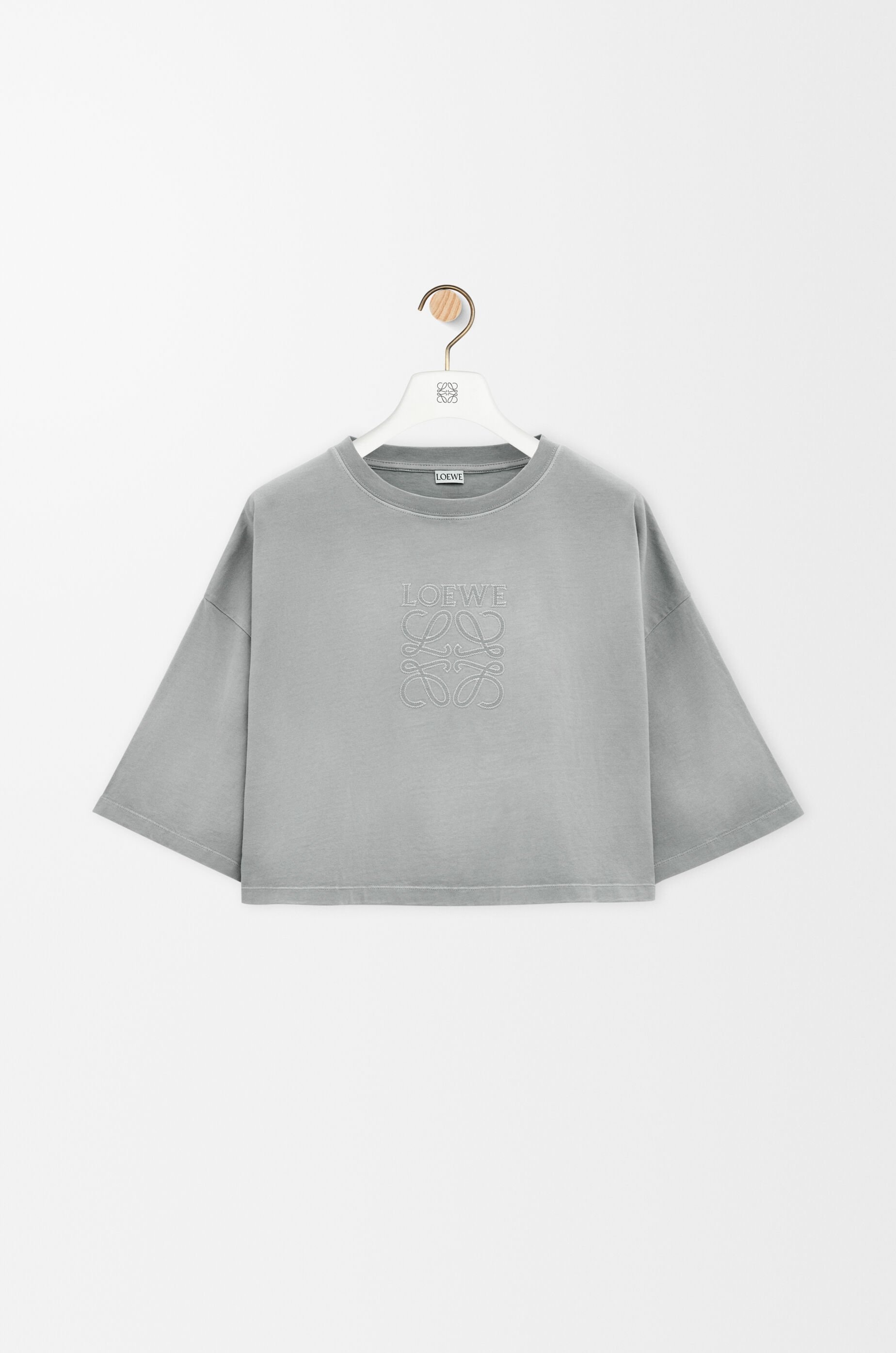 Cropped T-shirt in cotton - 1