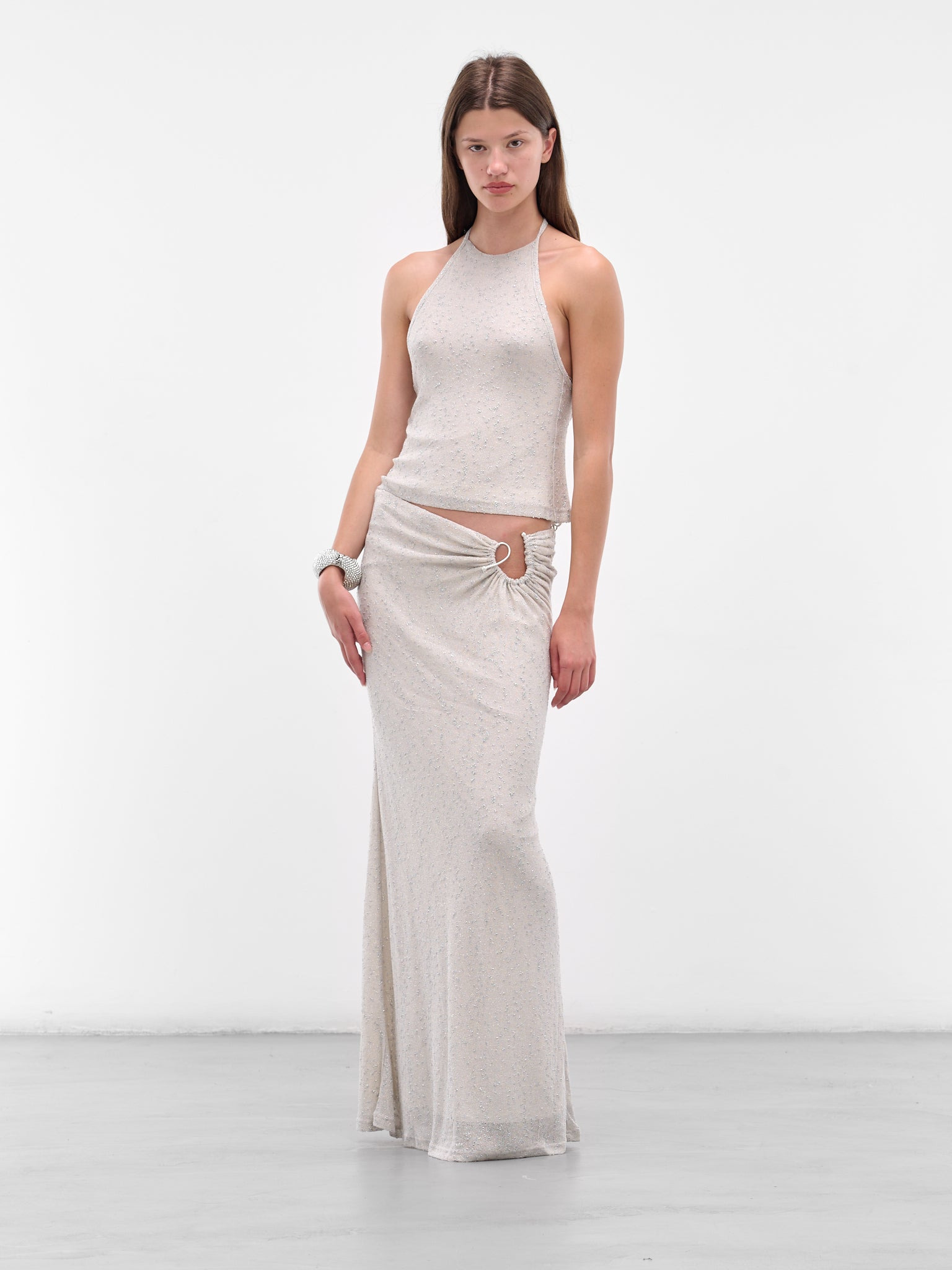 Gray Imber Metallic Halter Top - 6
