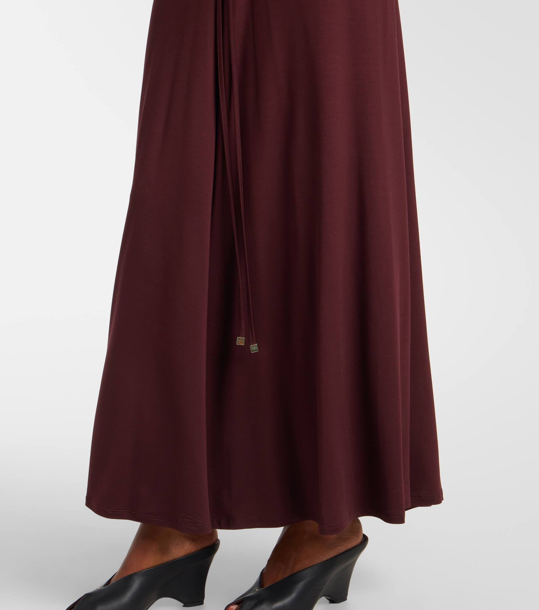 Doppia gathered maxi dress - 6
