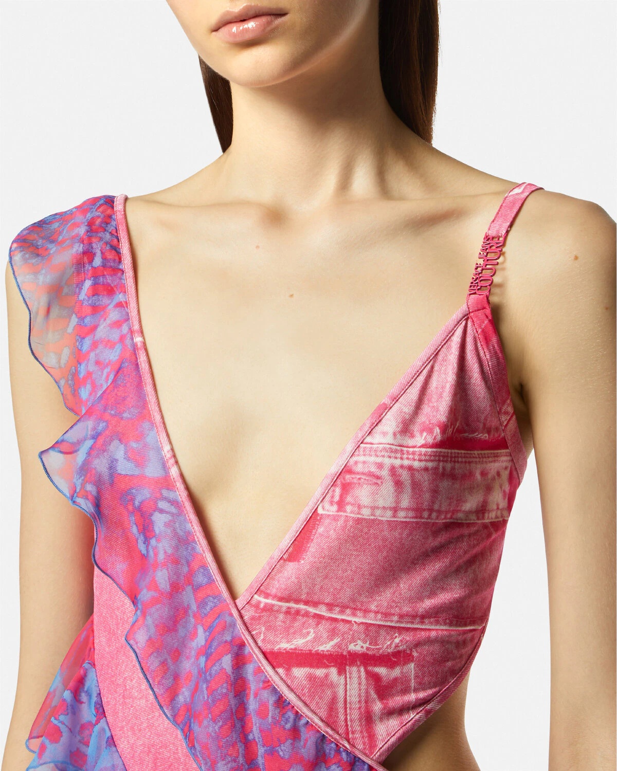 Animalier Ruffled Mini Dress - 3
