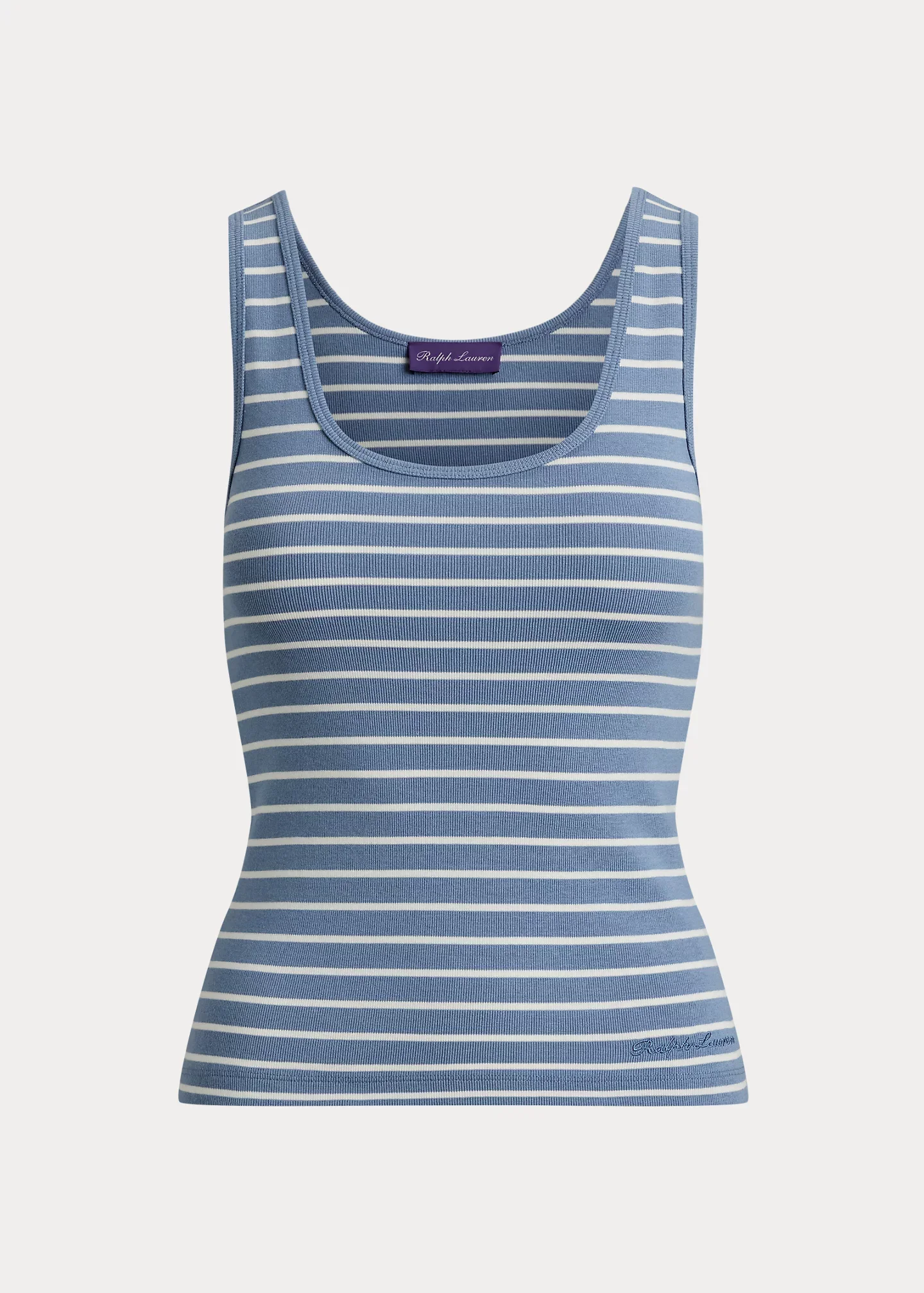 Ellis Rib-Knit Striped Tank Top - 1