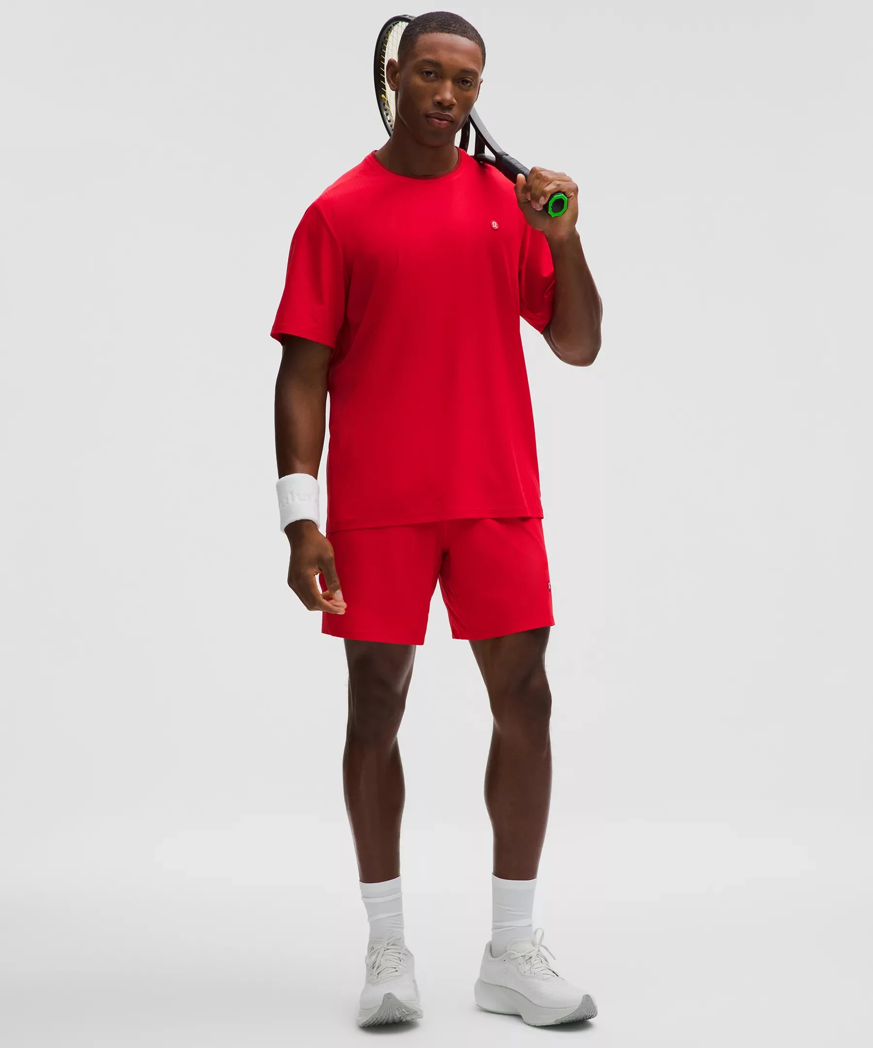 Striped Mesh Tennis Short 7" - 1