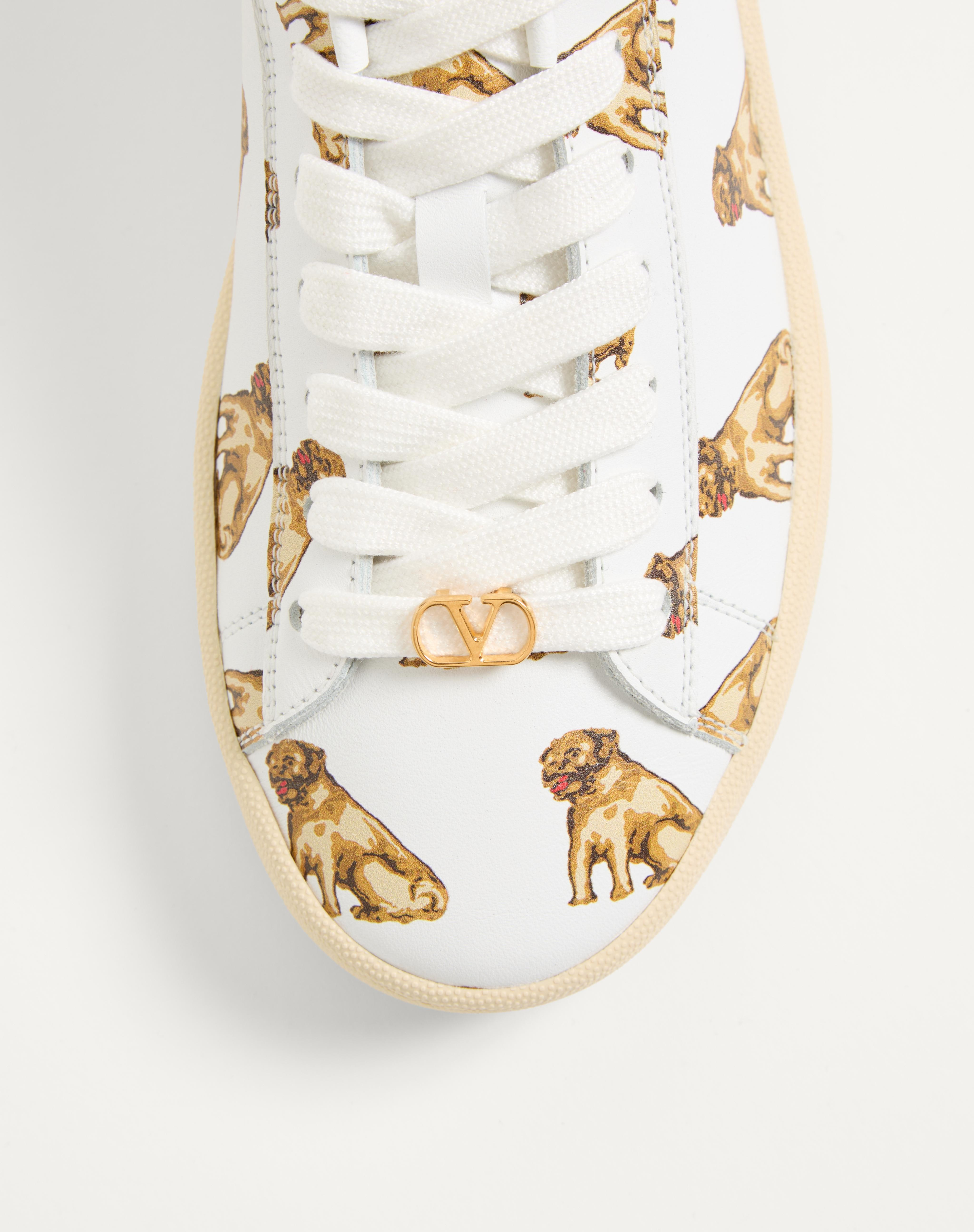 ROYCO SNEAKER IN NAPPA CALFSKIN WITH PETIT CHARLES PATTERN - 7